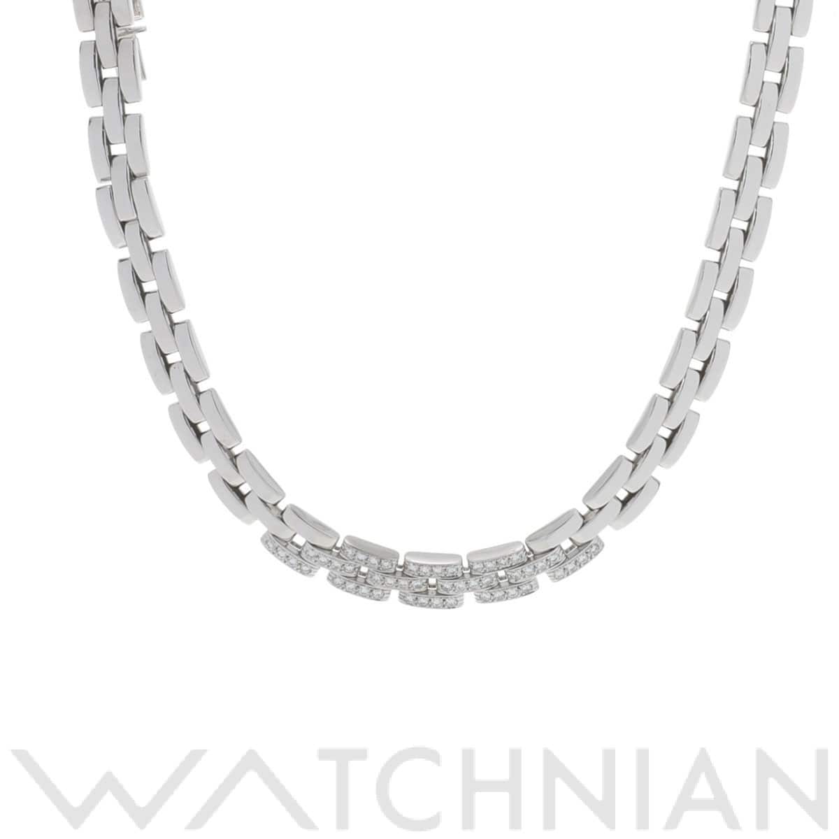 カルティエ マイヨンパンテールネックレス ダイヤ シルバー K18ホワイトゴールド WG レディース ジュエリー 【中古】【jewelry】