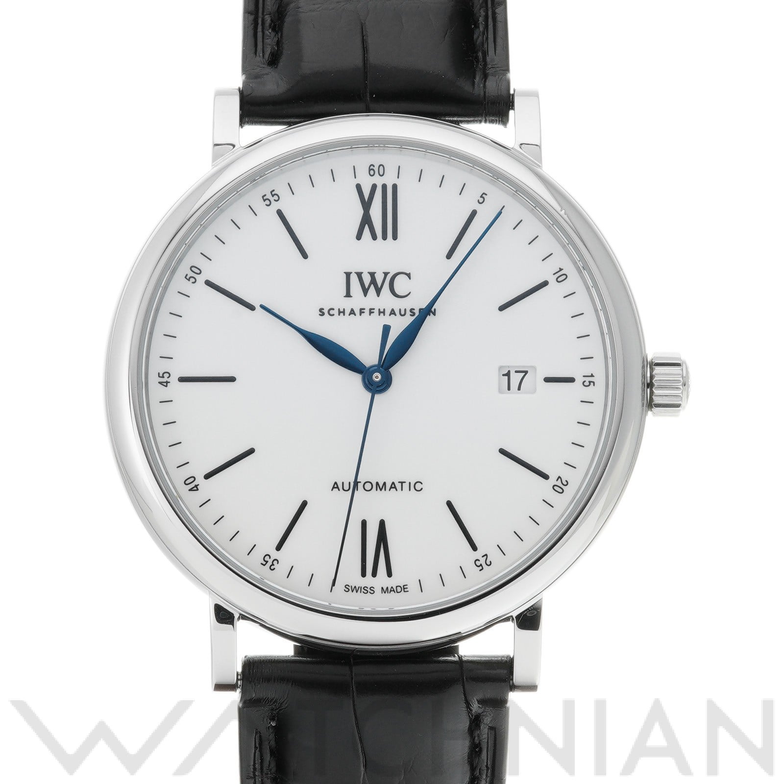 ポートフィノ オートマティック 150イヤーズ IW356519 ホワイト インターナショナルウォッチカンパニー IWC メンズ 【中古】