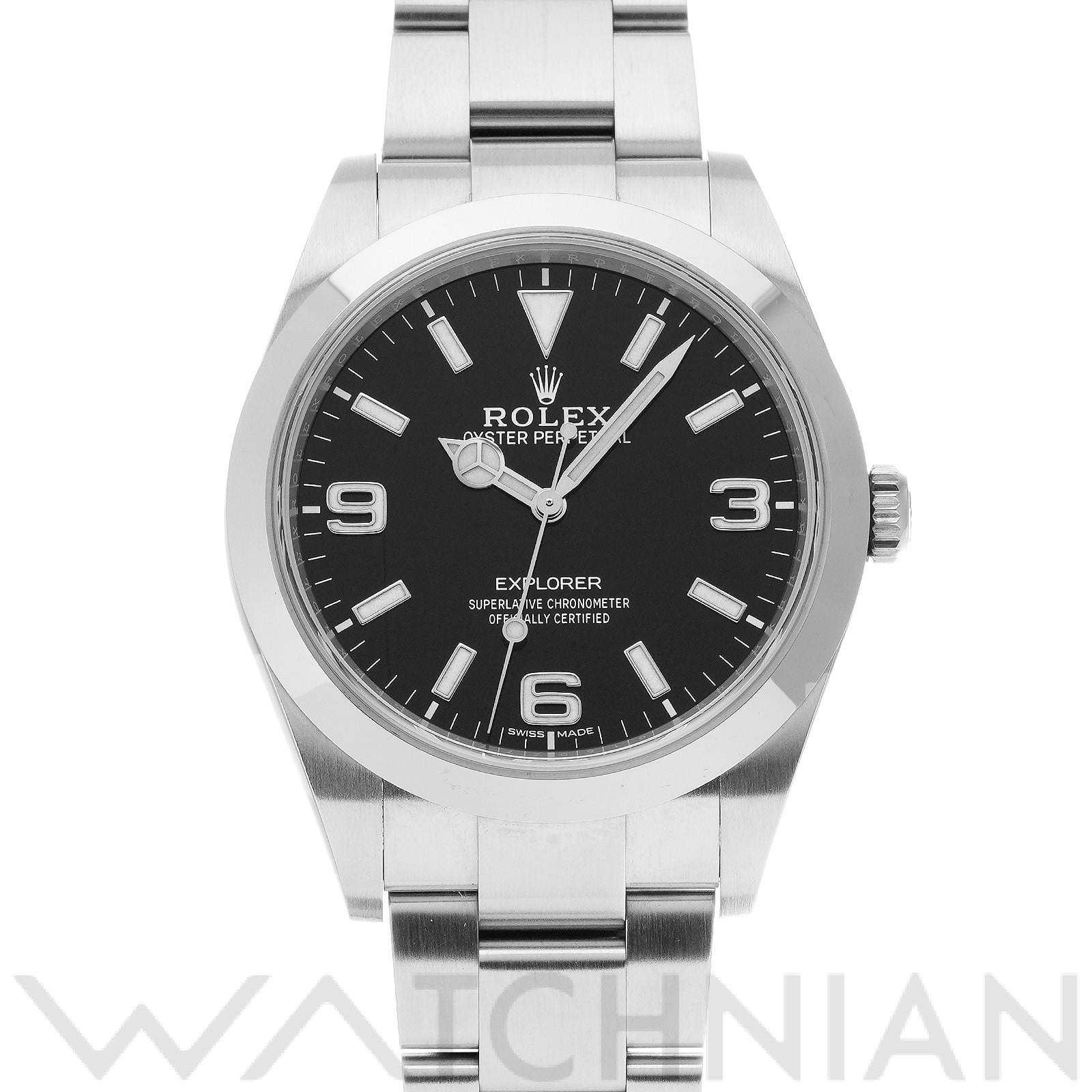 ロレックス エクスプローラー 214270 ブラック メンズ 時計 【中古】【wristwatch】