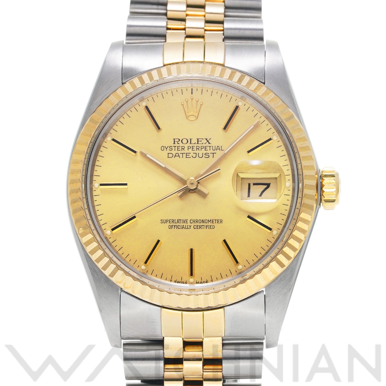 ロレックス デイトジャスト 16013 シャンパン メンズ 時計 【中古】【wristwatch】