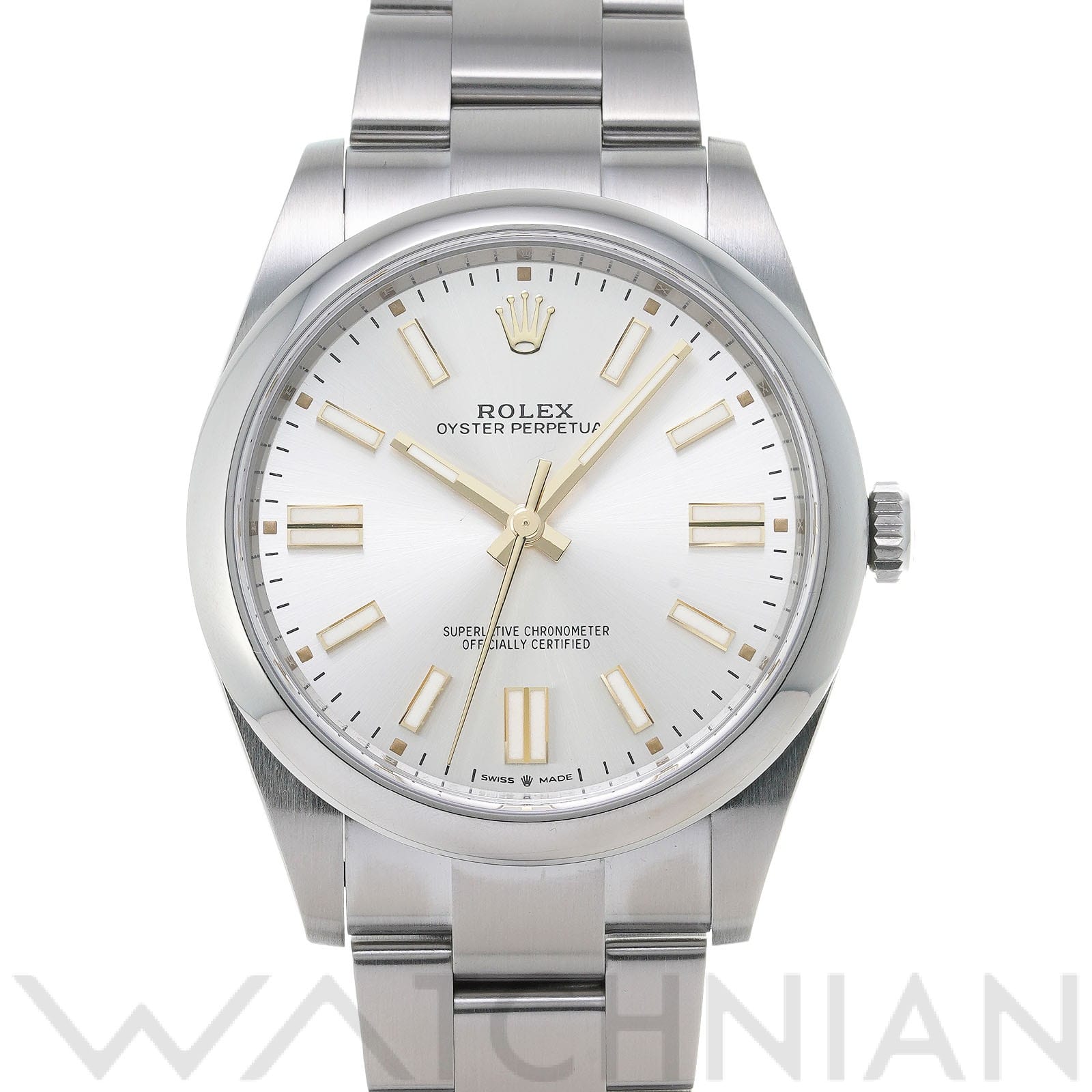 ロレックス オイスターパーペチュアル 41 124300 シルバー メンズ 時計 【中古】【wristwatch】