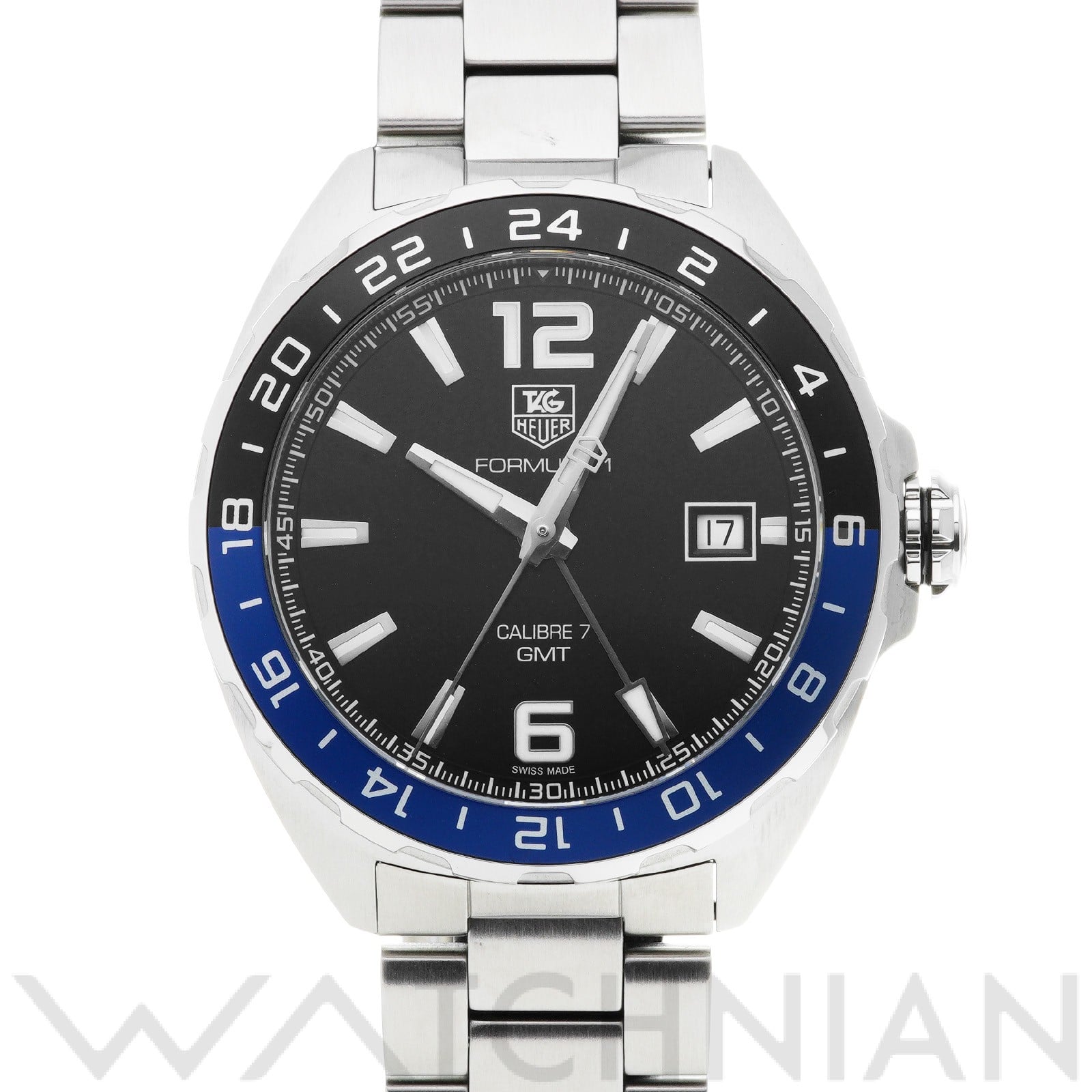 タグ ホイヤー / TAG HEUER フォーミュラ1 キャリバー7 GMT ブラック メンズ 時計 【中古】【wristwatch】
