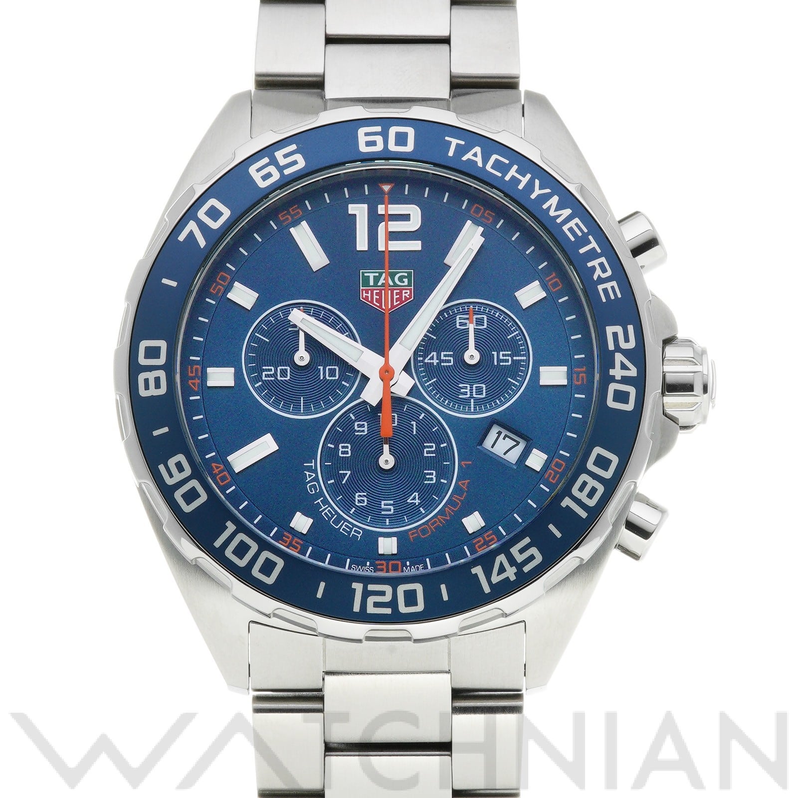 タグ ホイヤー / TAG HEUER フォーミュラ1 クォーツ クロノグラフ CAZ1014.BA0842 ブルー メンズ 時計 【中古】【wristwatch】