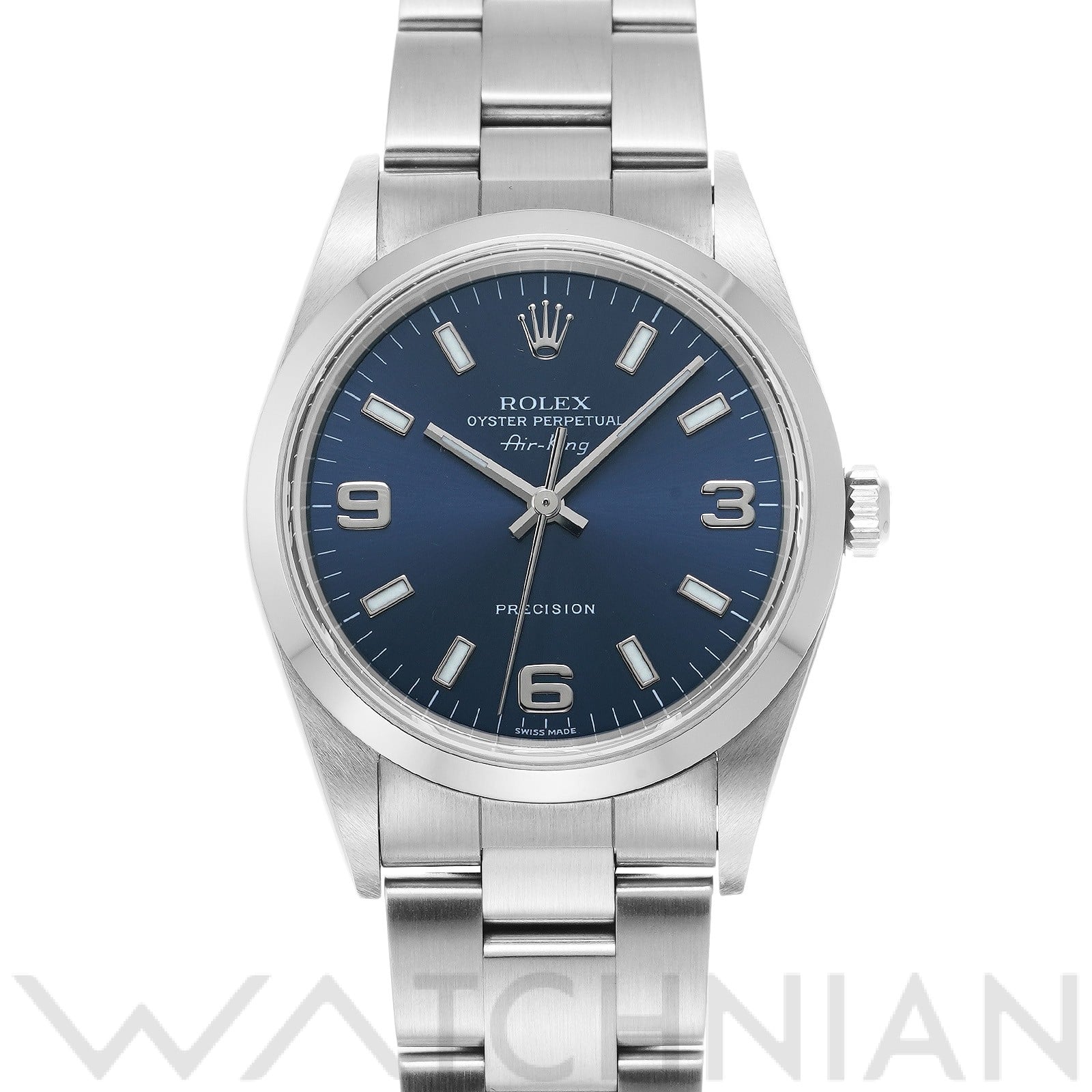 ロレックス エアキング 14000M ブルー メンズ 時計 【中古】【wristwatch】