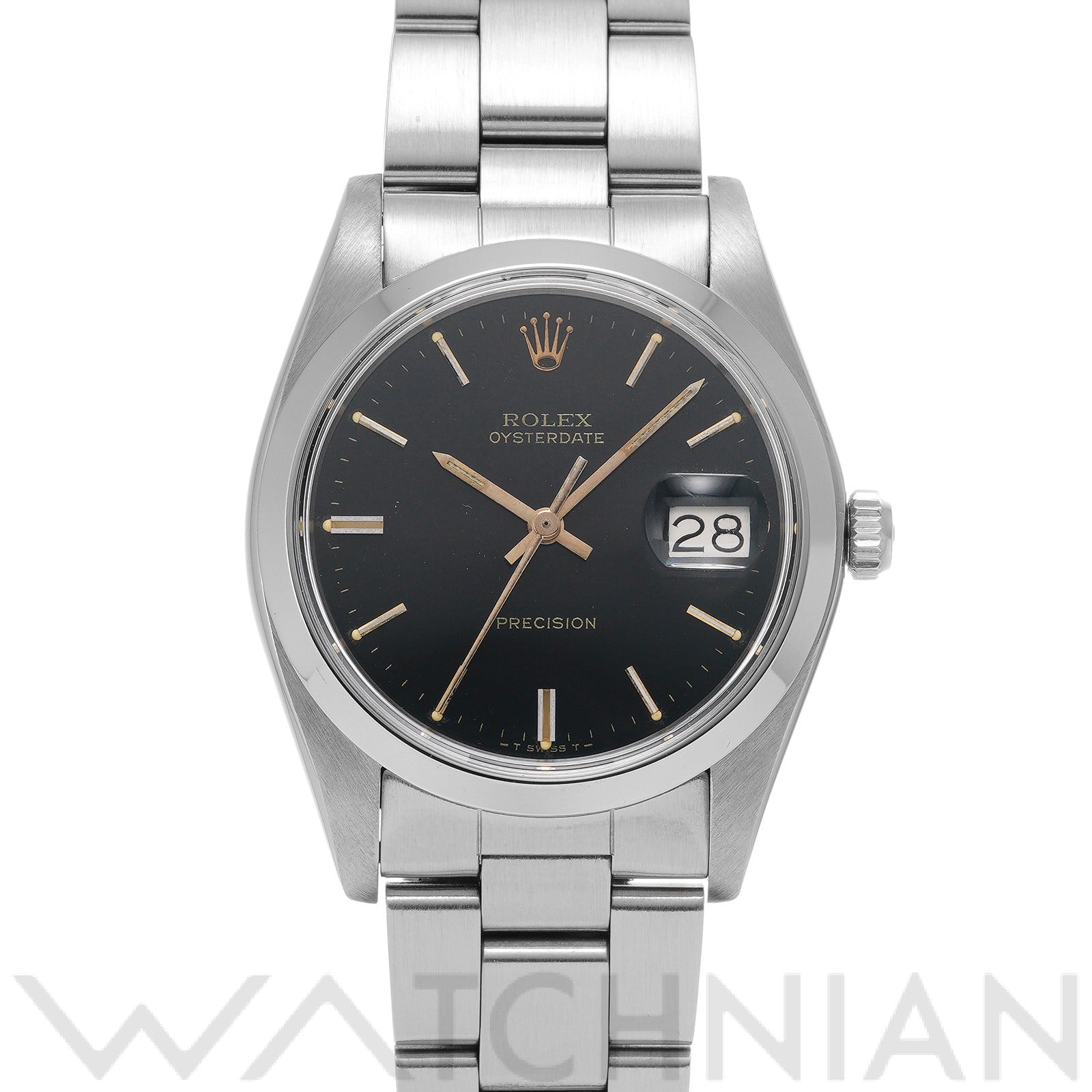 ロレックス オイスター デイト 6694 ブラック メンズ 時計 【中古】【wristwatch】