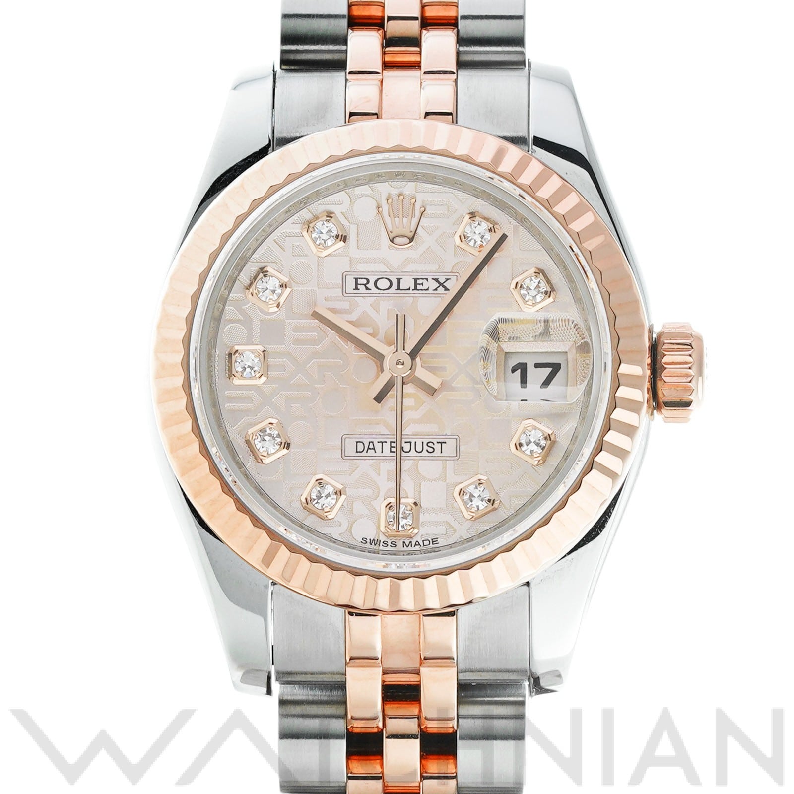 ロレックス レディ デイトジャスト 26 179171G ピンクコンピュータ/ダイヤモンド レディース 時計 【中古】【wristwatch】