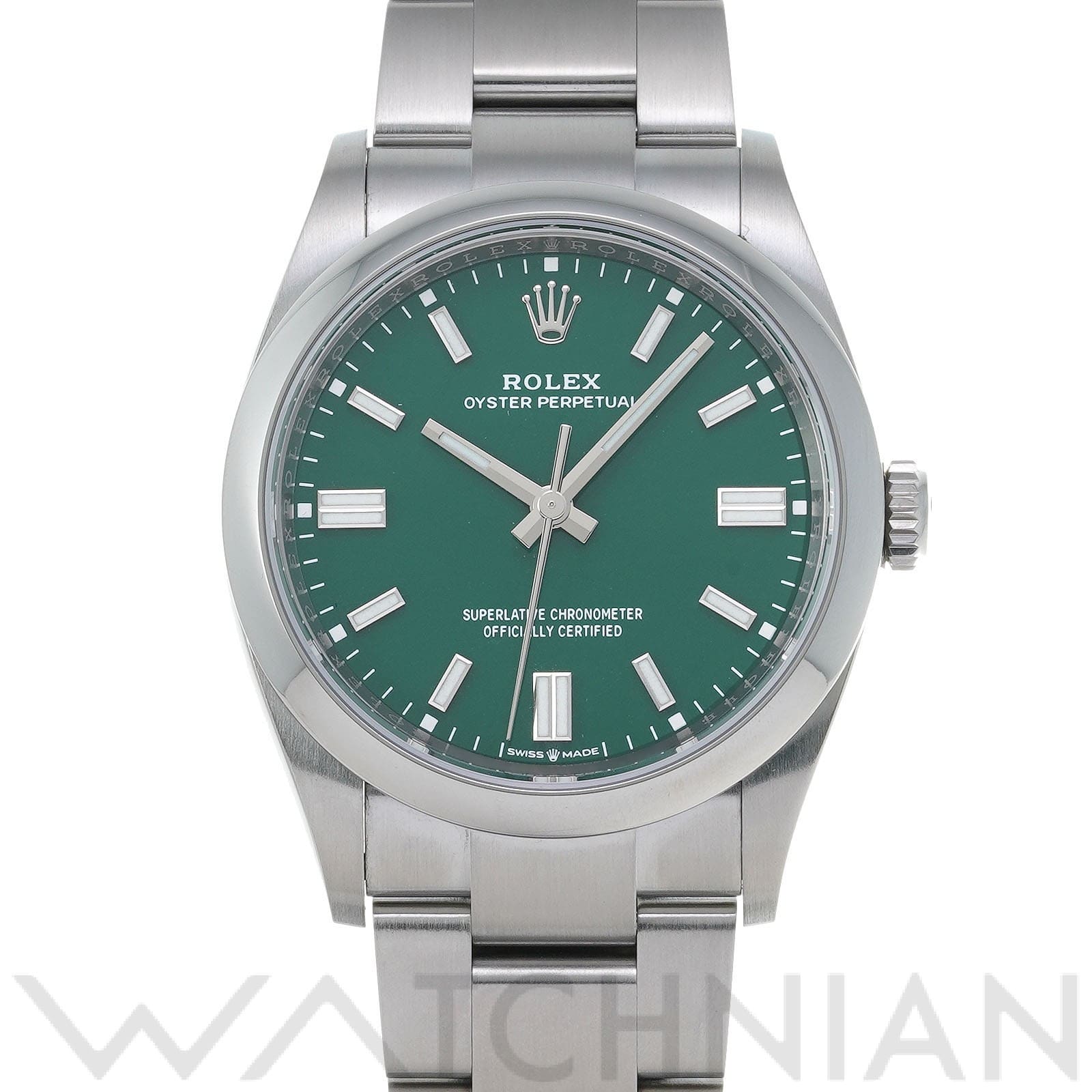 ロレックス オイスターパーペチュアル 36 126000 グリーン メンズ 時計 【中古】【wristwatch】
