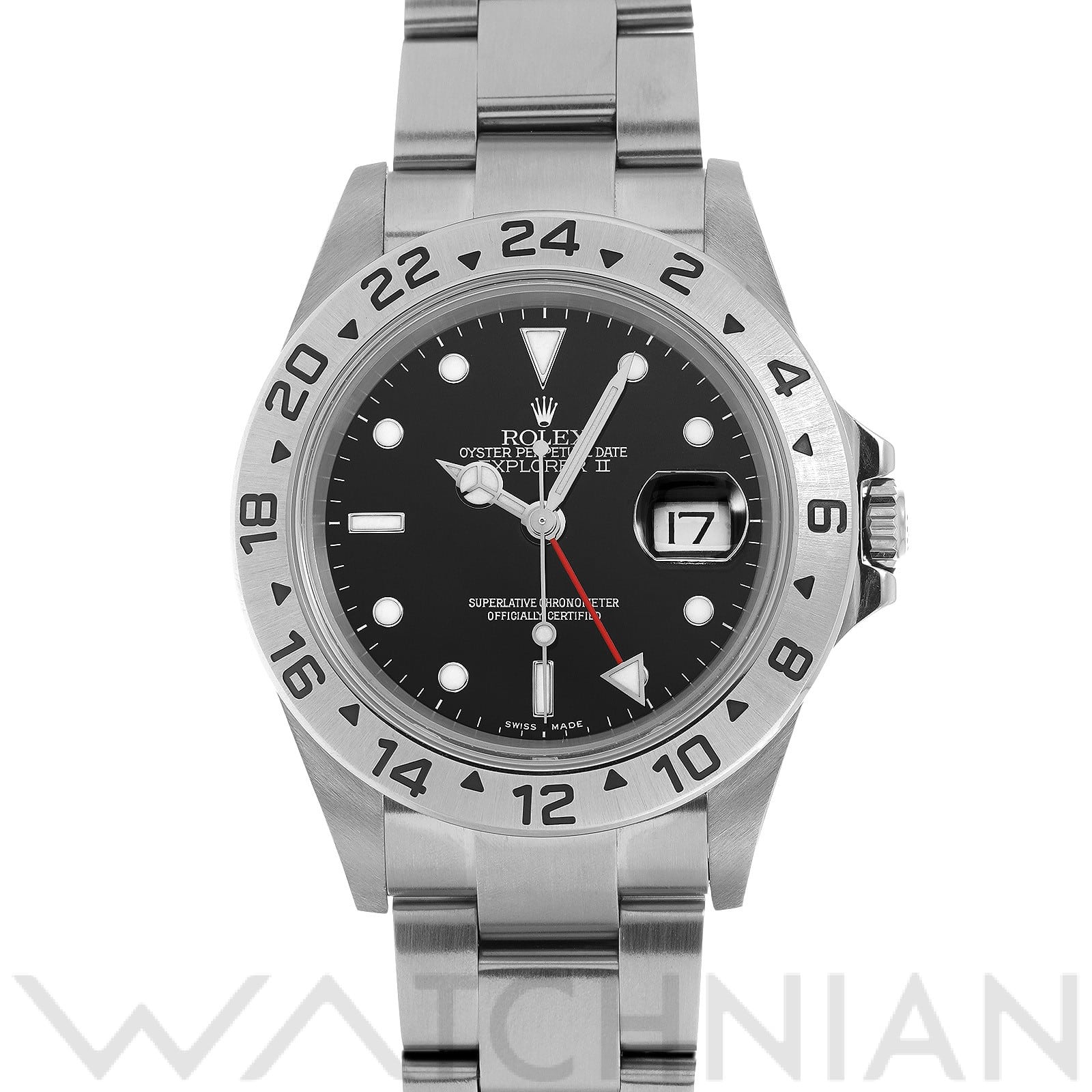 ロレックス エクスプローラーII 16570 ブラック メンズ 時計 【中古】【wristwatch】