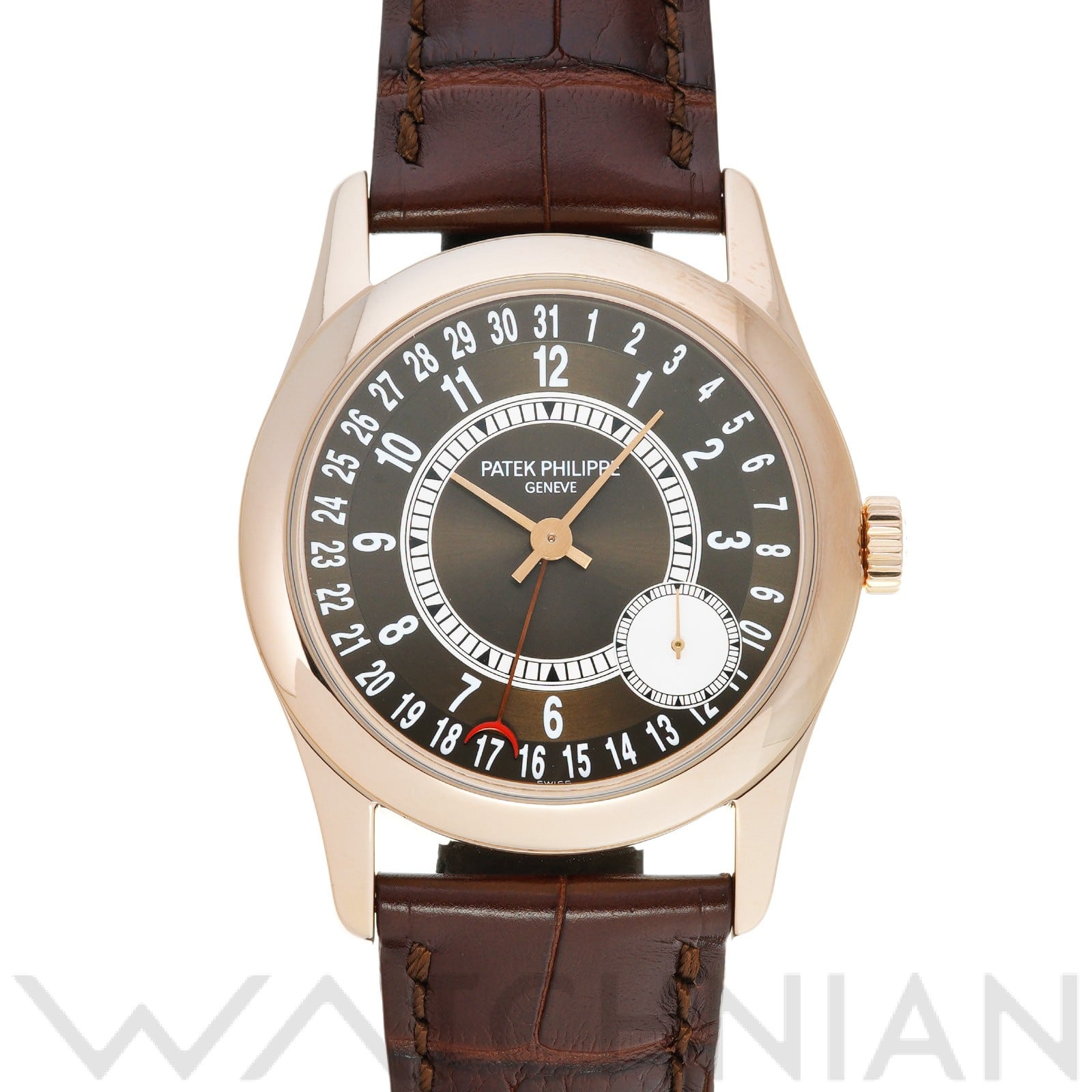 カラトラバ 6000R-001 ブラウン パテック フィリップ PATEK PHILIPPE メンズ 【中古】