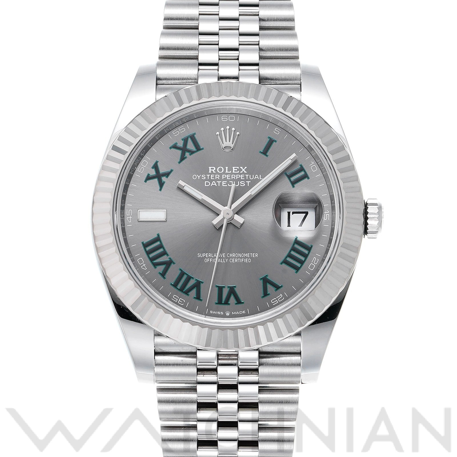 ロレックス デイトジャスト 41 126334 スレートグレー メンズ 時計 【中古】【wristwatch】