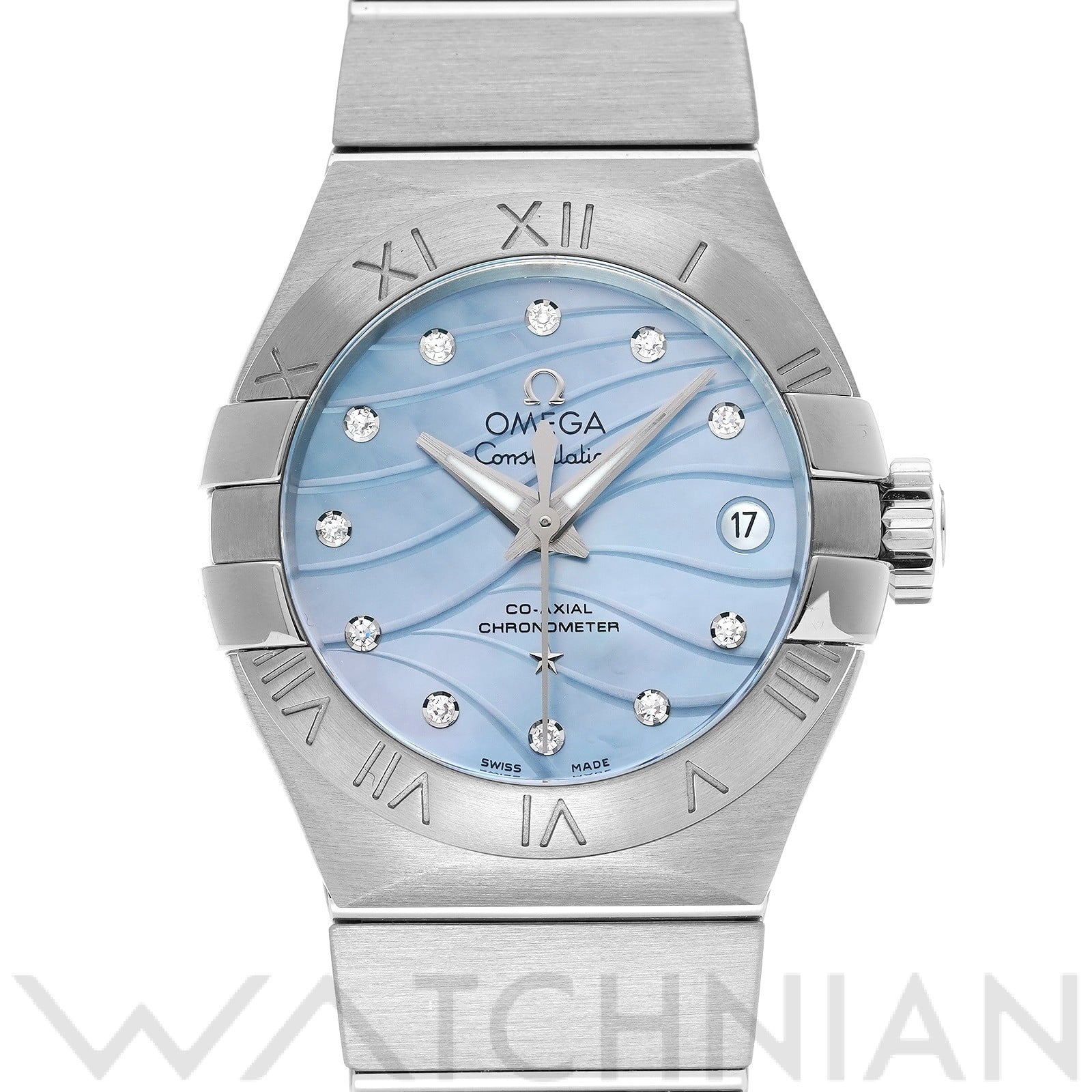 オメガ / OMEGA コンステレーション コーアクシャル 123.10.27.20.57.001 ブルーシェル/ダイヤモンド レディース 時計 【中古】【wristwatch】