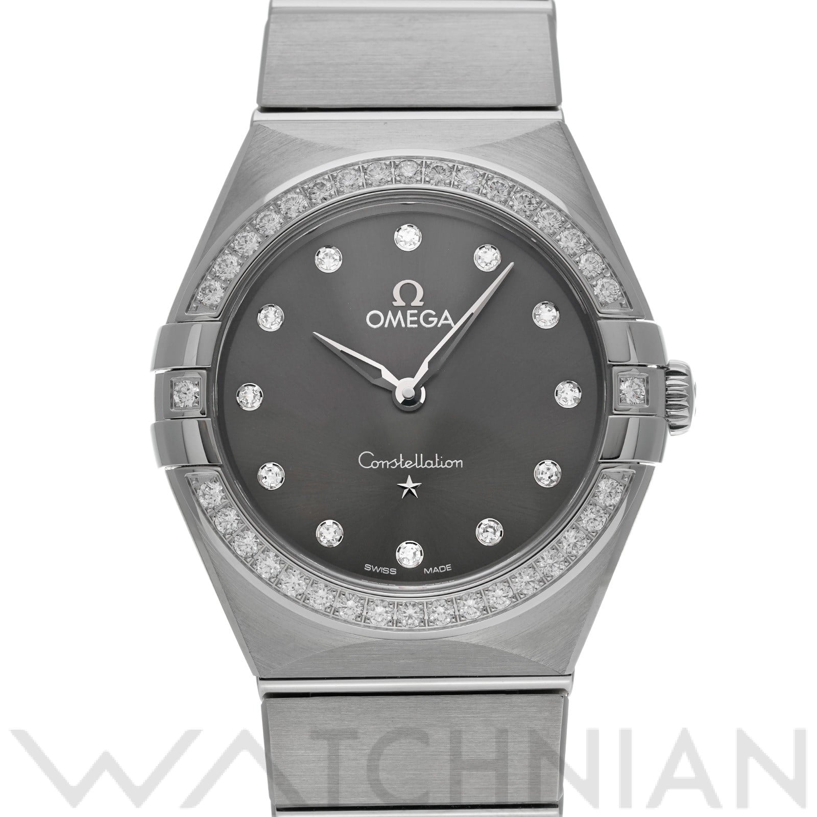 オメガ / OMEGA コンステレーション クォーツ 131.15.28.60.56.001 グレー/ダイヤモンド レディース 時計 【中古】【wristwatch】