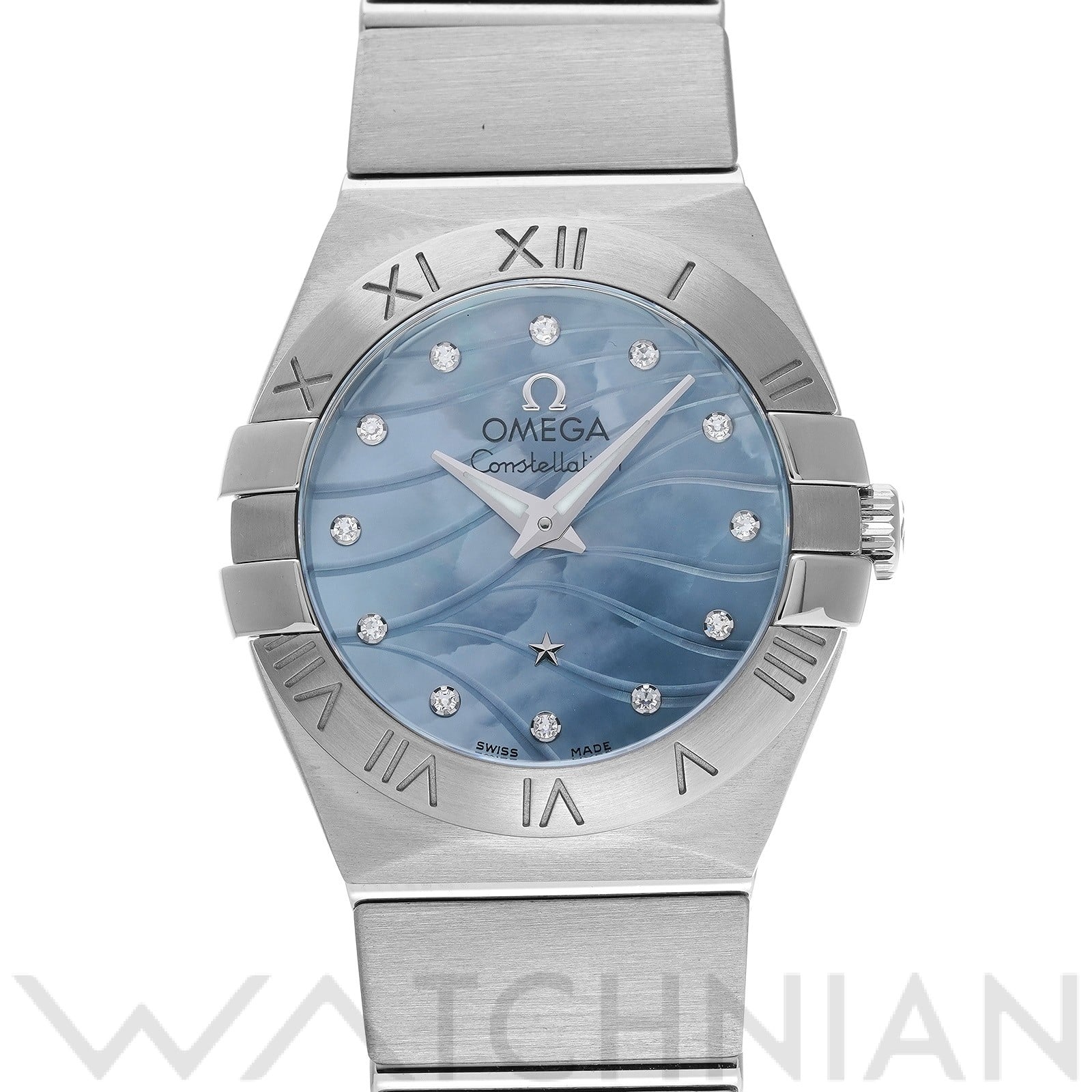 オメガ / OMEGA コンステレーション クォーツ 123.10.24.60.57.001 ブルーシェル/ダイヤモンド レディース 時計 【中古】【wristwatch】