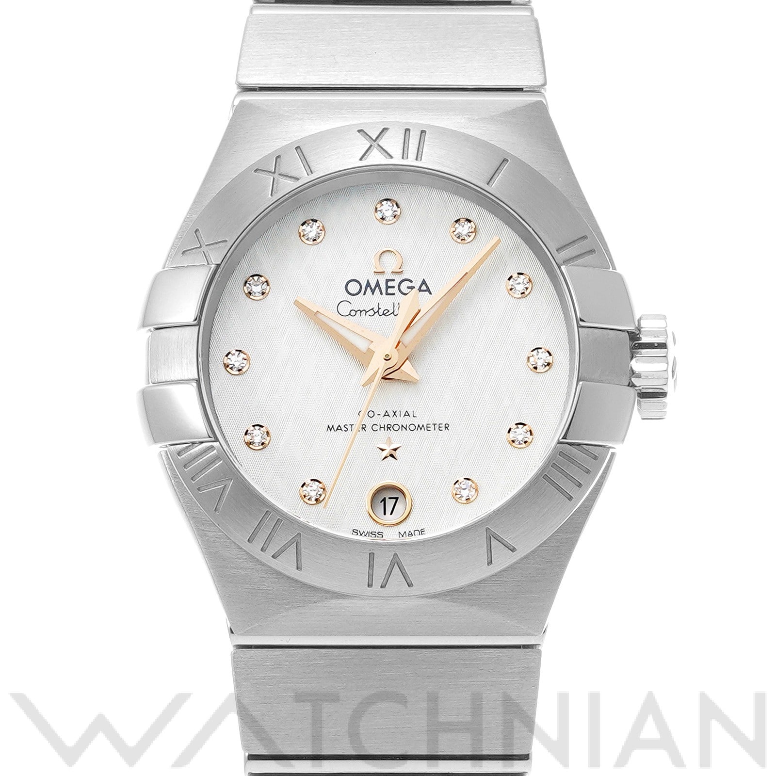オメガ / OMEGA コンステレーション コーアクシャル マスタークロノメーター 127.10.27.20.52.001 シルバー/ダイヤモンド レディース 時計 【中古】【wristwatch】
