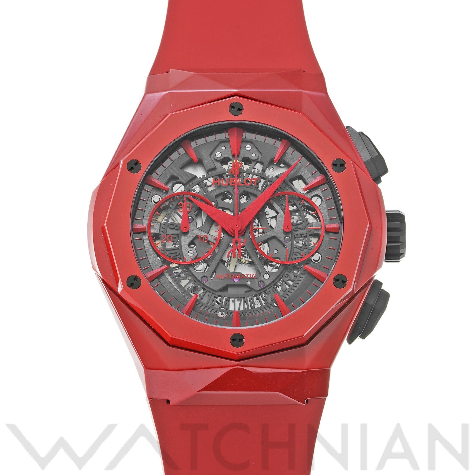ウブロ / HUBLOT クラシックフュージョン アエロフュージョン オーリンスキー レッドマジック 525.CF.0130.RX.ORL19 スケルトン メンズ 時計 【中古】【wristwatch】