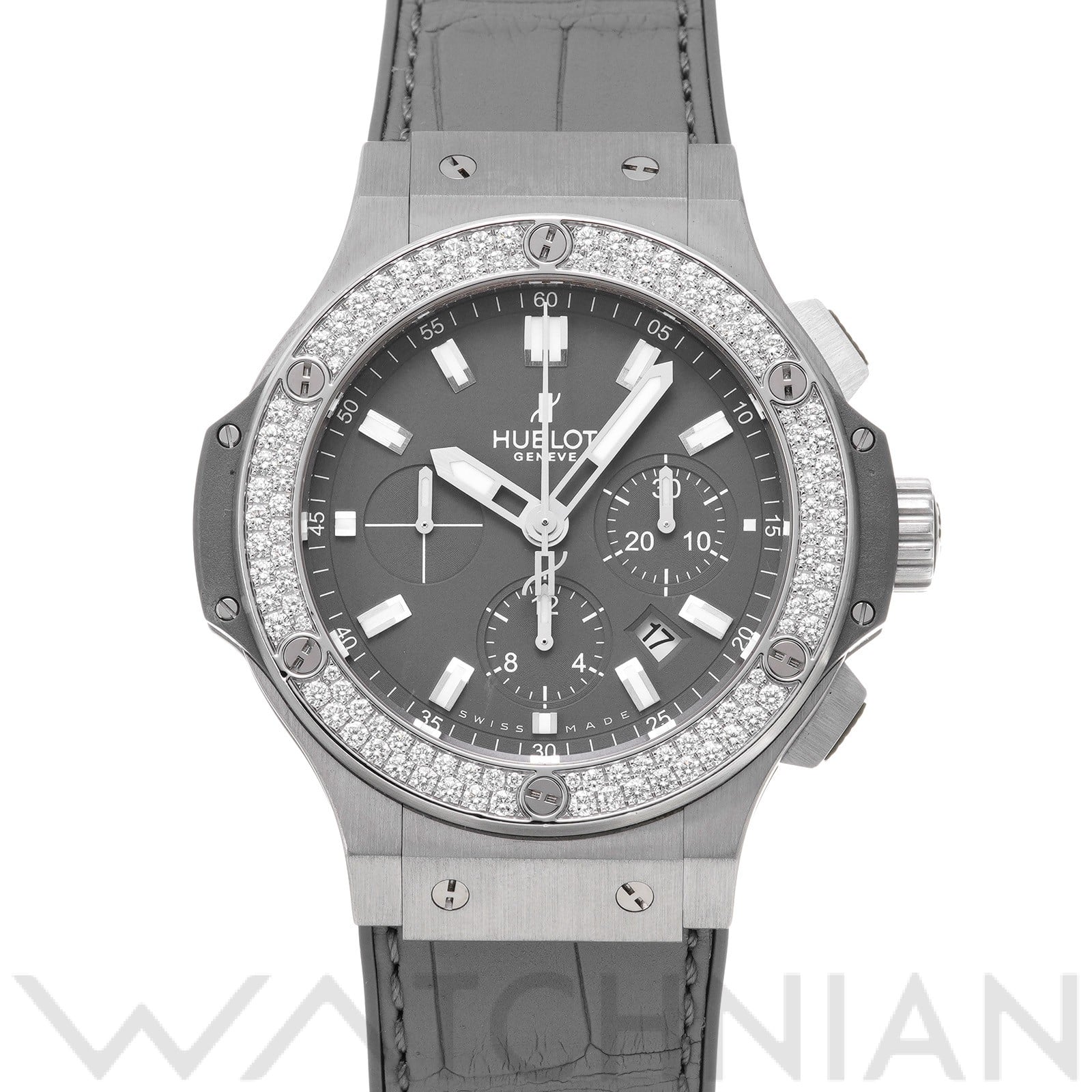 ビッグバン アールグレイ 301.ST.5020.GR.1104 グレー ウブロ HUBLOT メンズ 【中古】