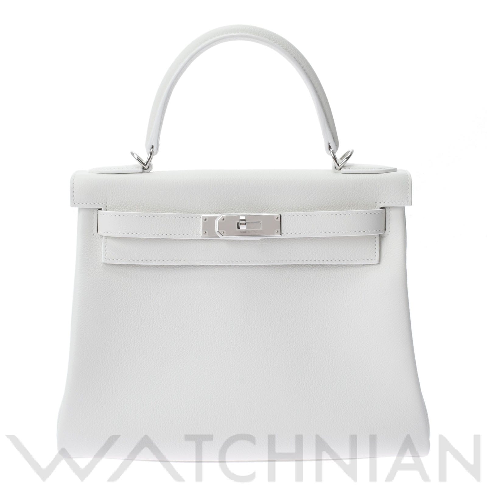 エルメス / HERMES ケリー 28 内縫い 2WAY ブロン(白)/パラジウム金具 エバーカラー レディース バッグ 【未使用】【bag】