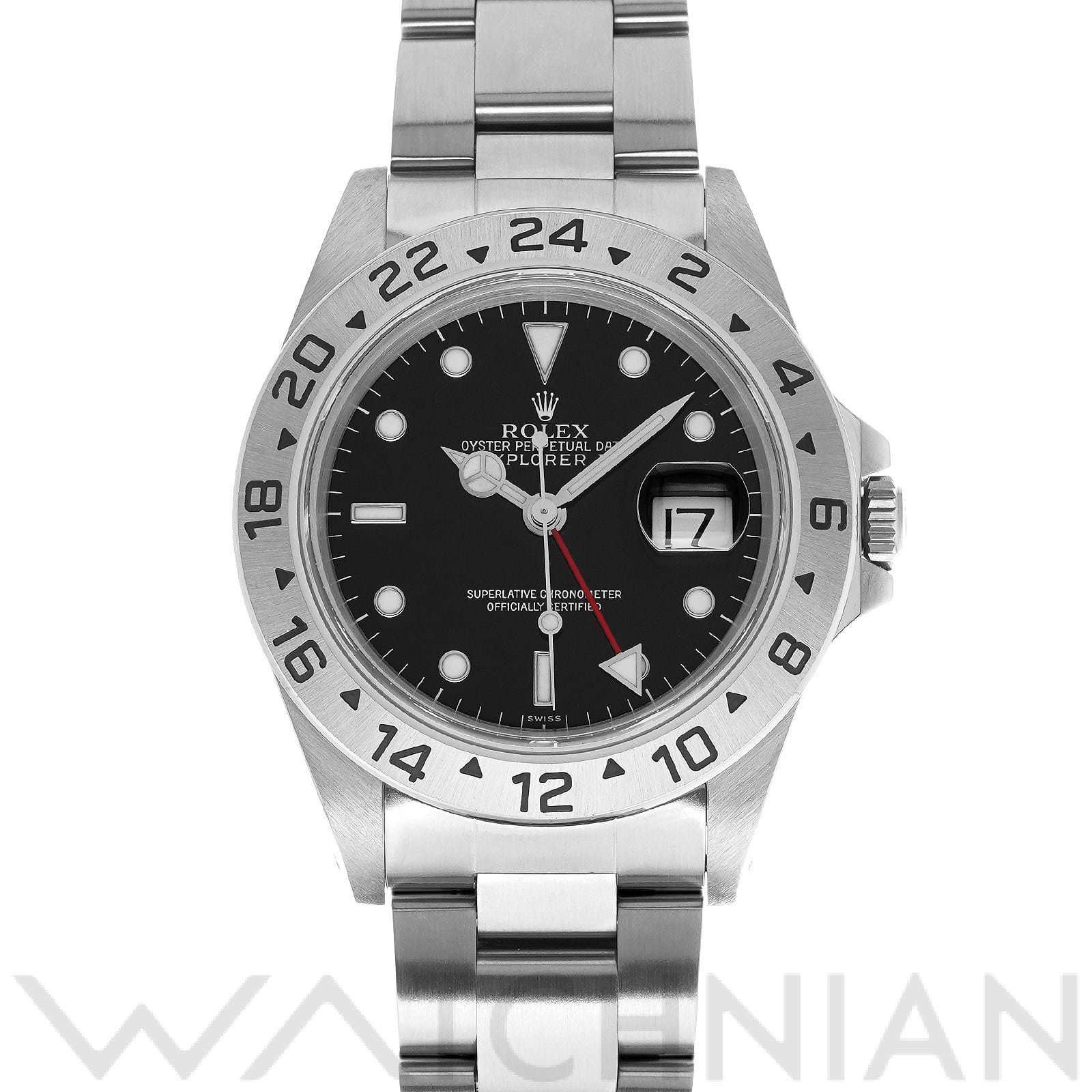 ロレックス エクスプローラーII 16570 ブラック メンズ 時計 【中古】【wristwatch】