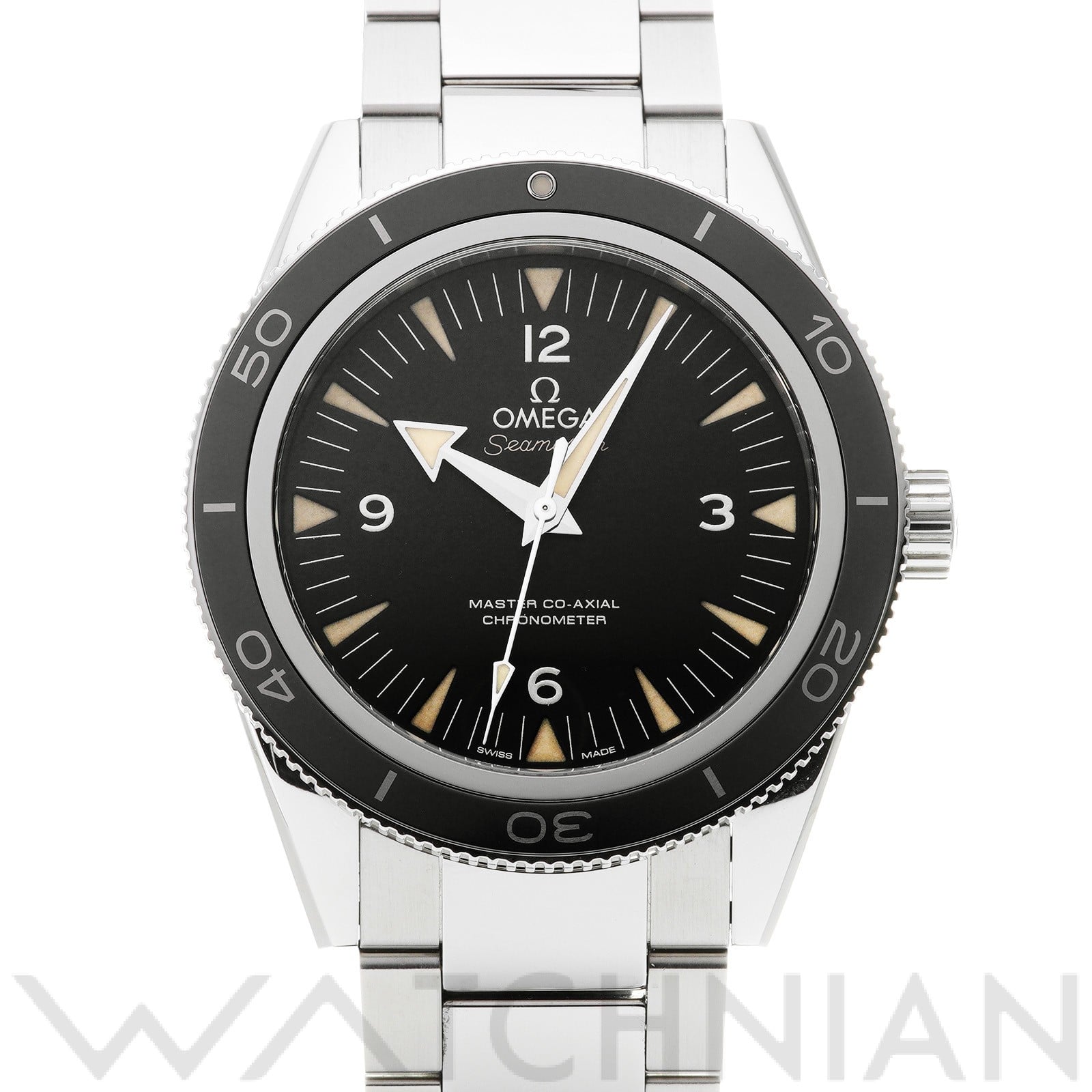 オメガ / OMEGA シーマスター 300 マスターコーアクシャル 233.30.41.21.01.001 ブラック メンズ 時計 【中古】【wristwatch】