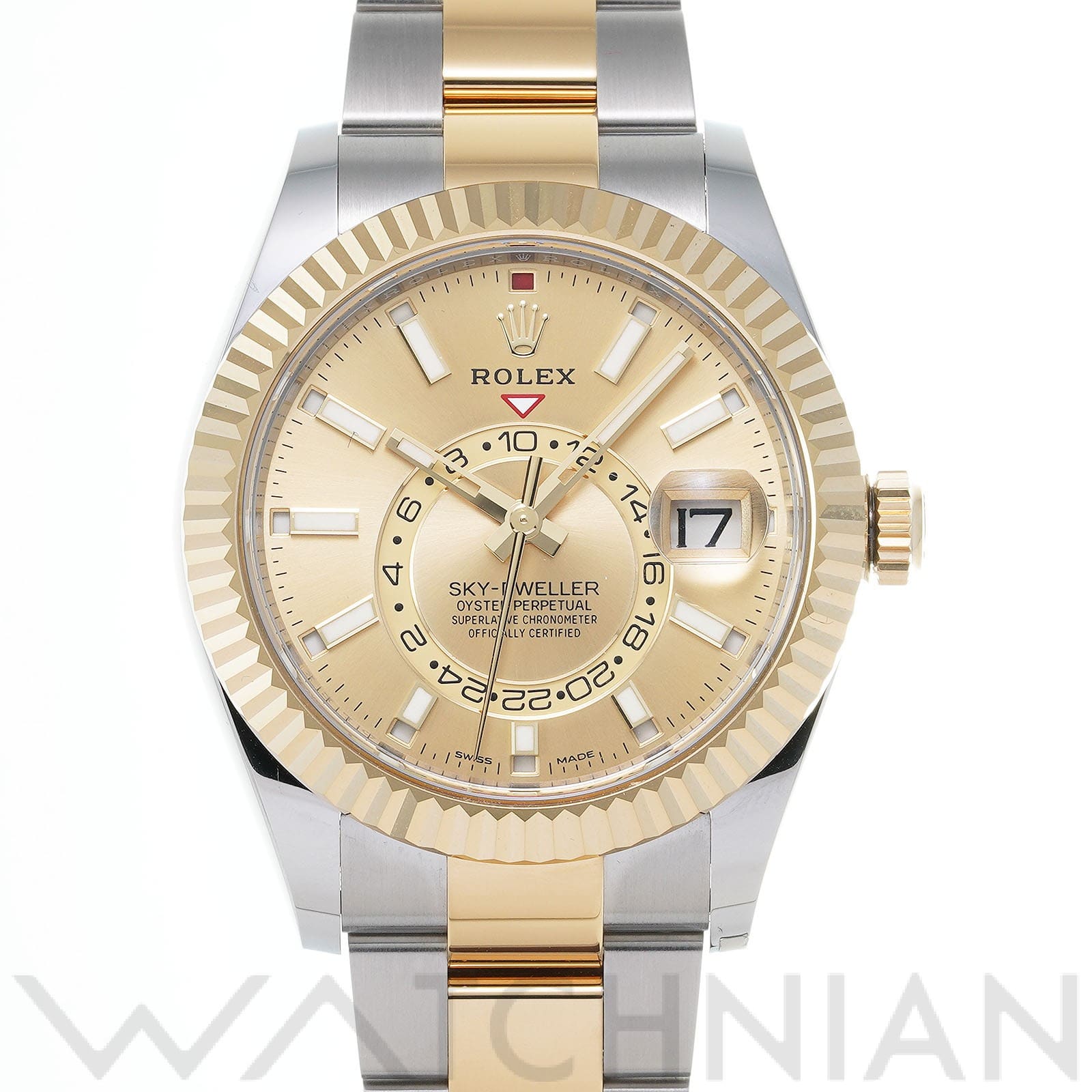 スカイドゥエラー 326933 ランダムシリアル シャンパン ロレックス ROLEX メンズ 【中古】