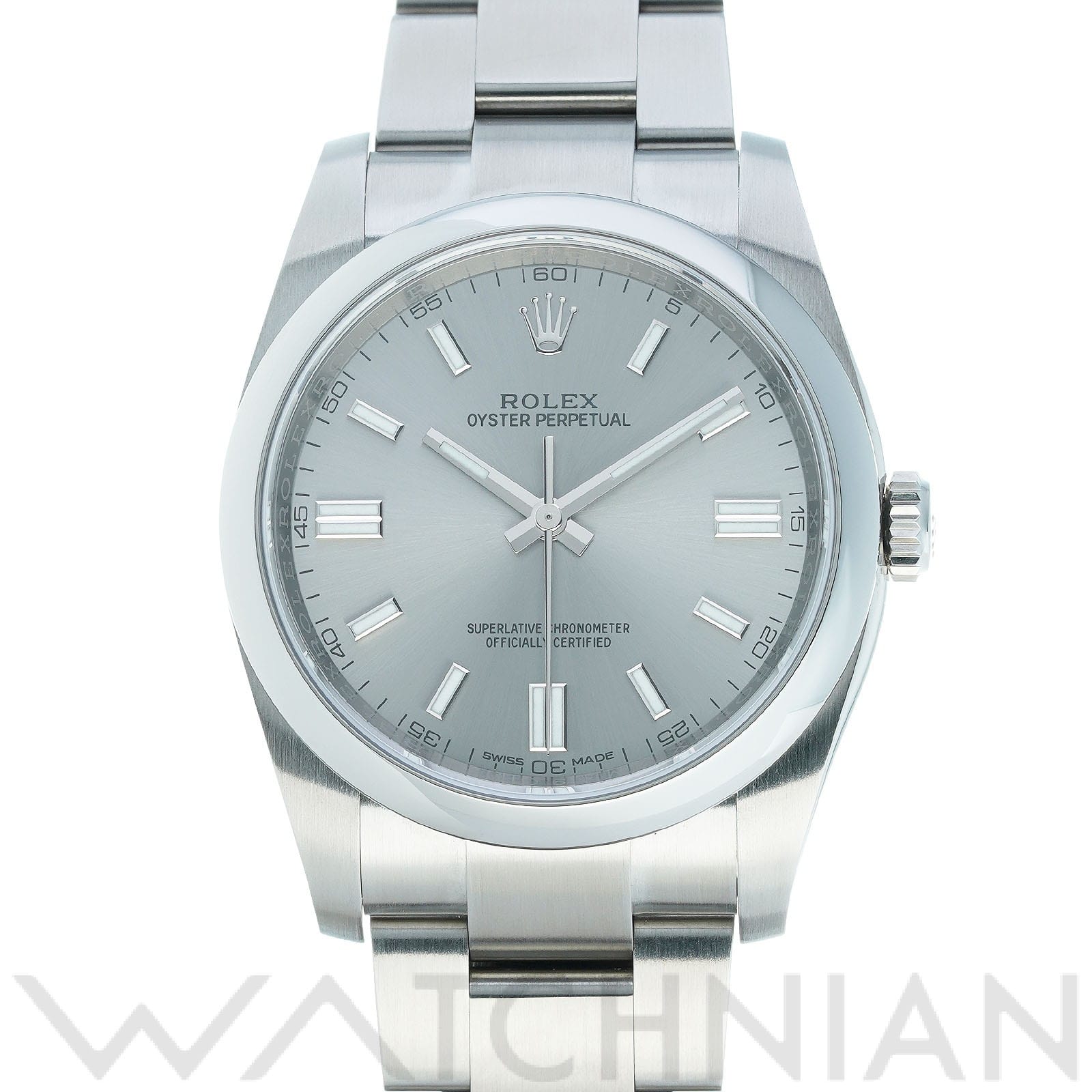 ロレックス オイスターパーペチュアル 36 116000 グレー メンズ 時計 【中古】【wristwatch】