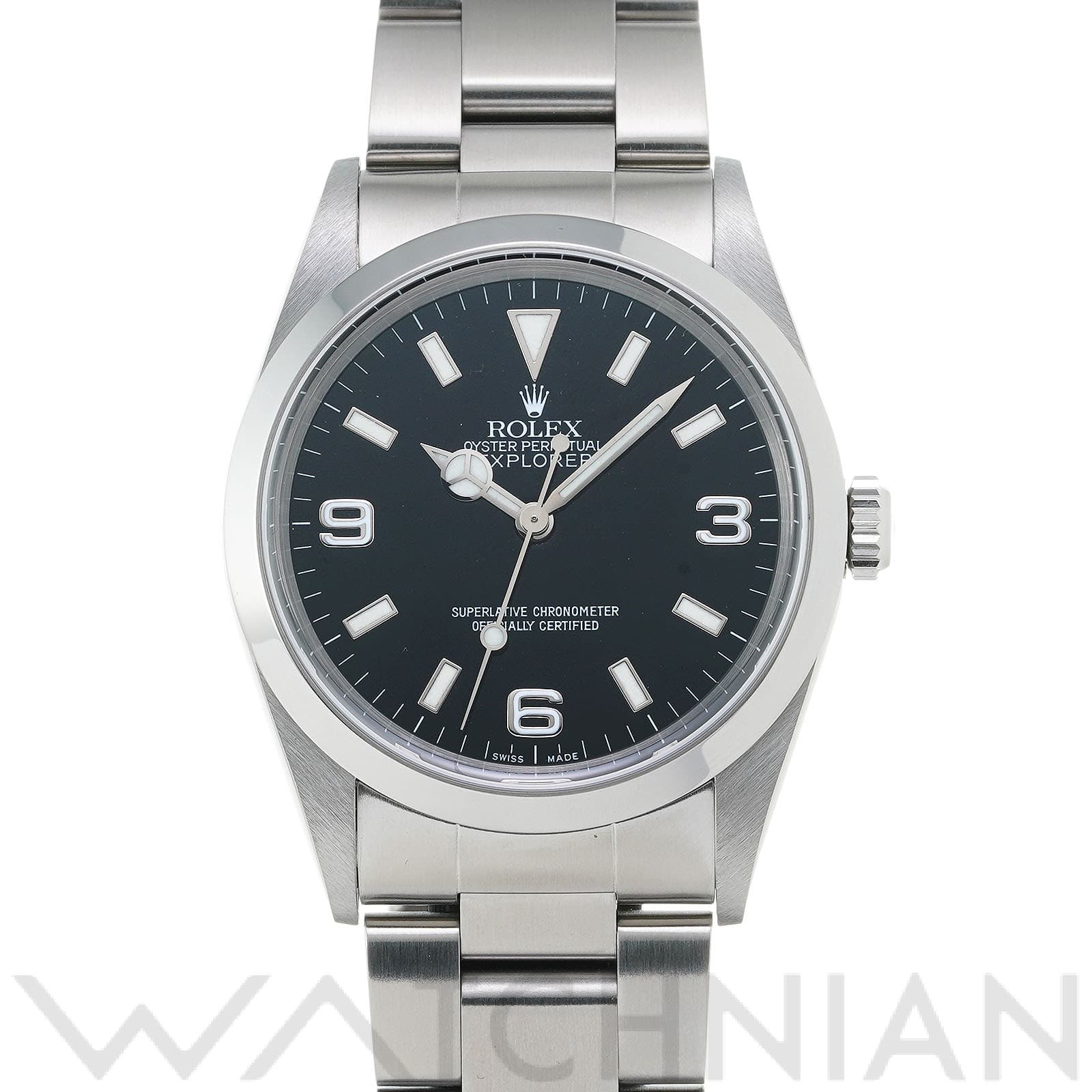 ロレックス エクスプローラー 14270 ブラック メンズ 時計 【中古】【wristwatch】