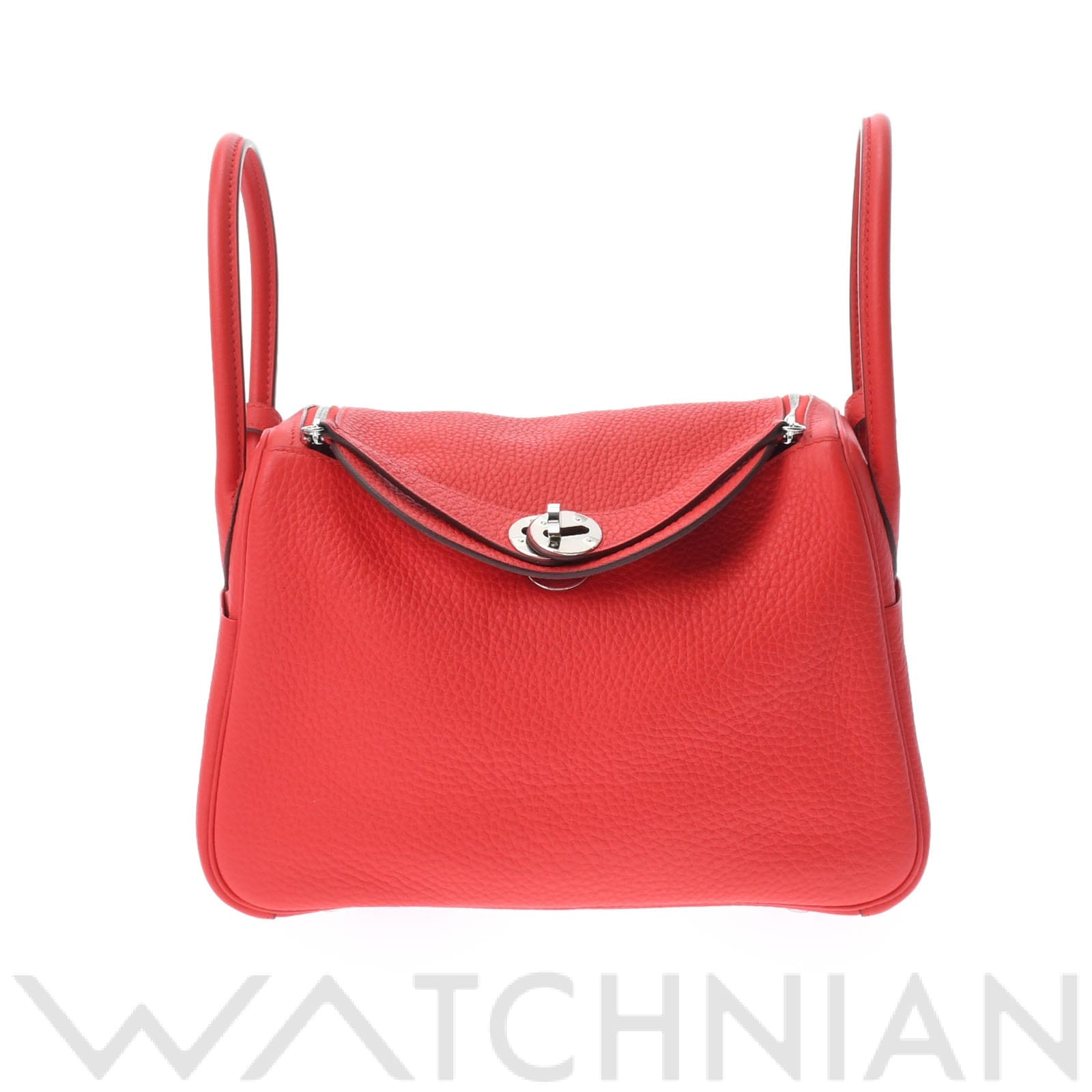 リンディ 26 2WAY ルージュクー/パラジウム金具 トリヨンクレマンス HERMES エルメス レディース 【中古】