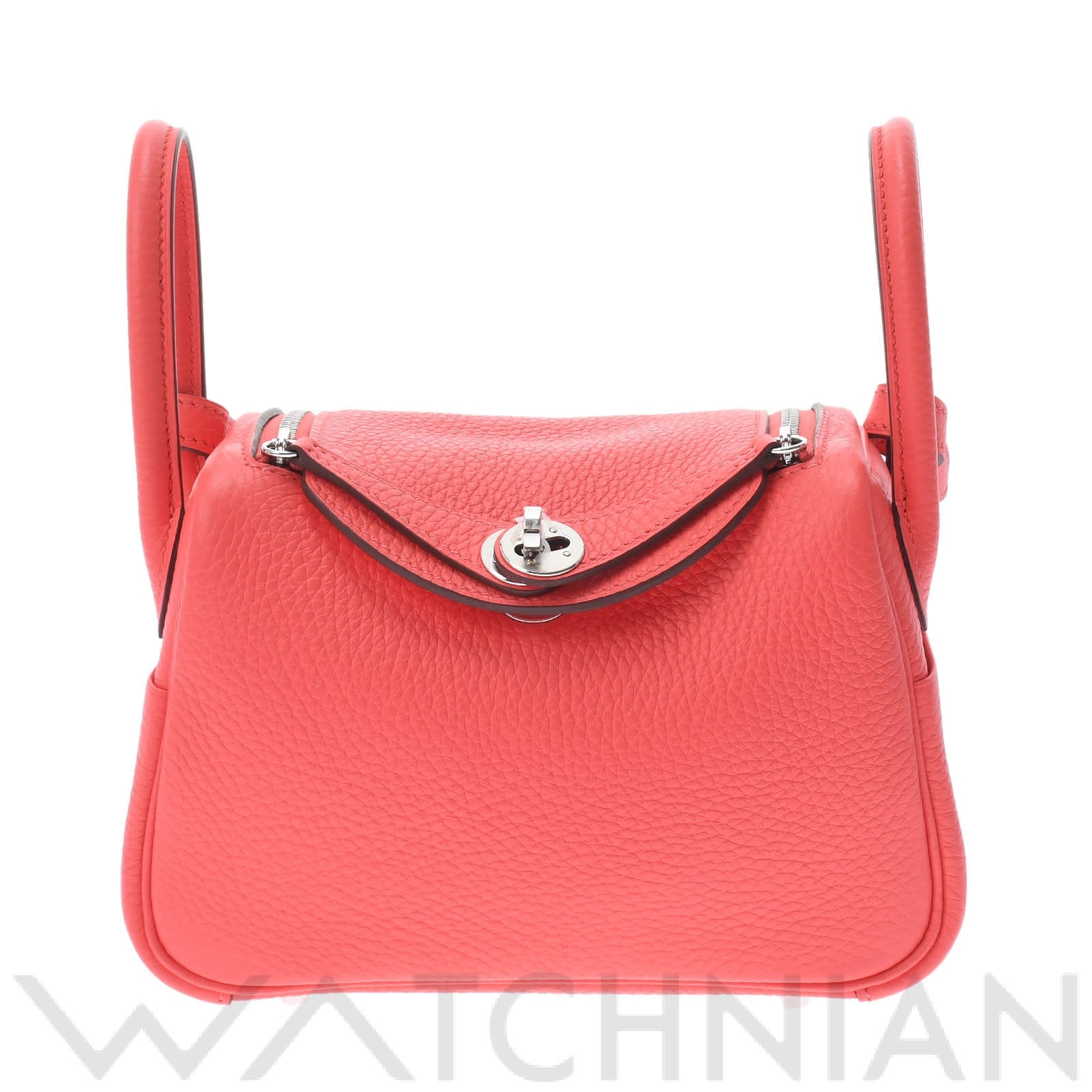 エルメス / HERMES リンディ ミニ 2WAY ローズメキシコ/パラジウム金具 トリヨンクレマンス レディース バッグ 【未使用】【bag】