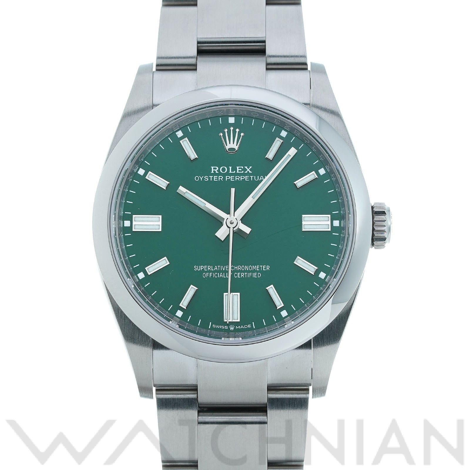 ロレックス オイスターパーペチュアル 36 126000 グリーン メンズ 時計 【中古】【wristwatch】