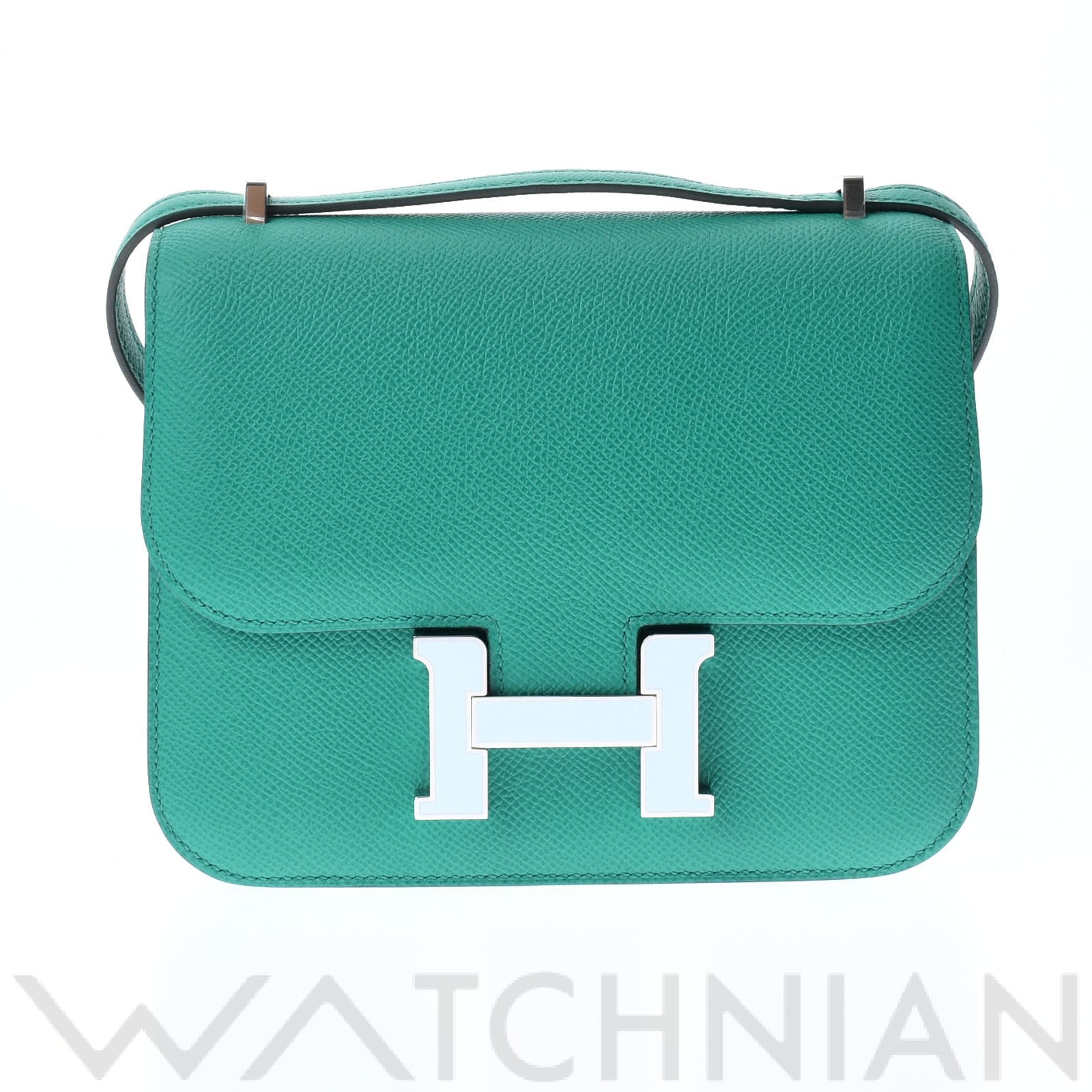 エルメス / HERMES コンスタンス ミニ18 ヴェールヴェロン/シルバーラッカー金具 ヴォーエプソン レディース バッグ 【未使用】【bag】