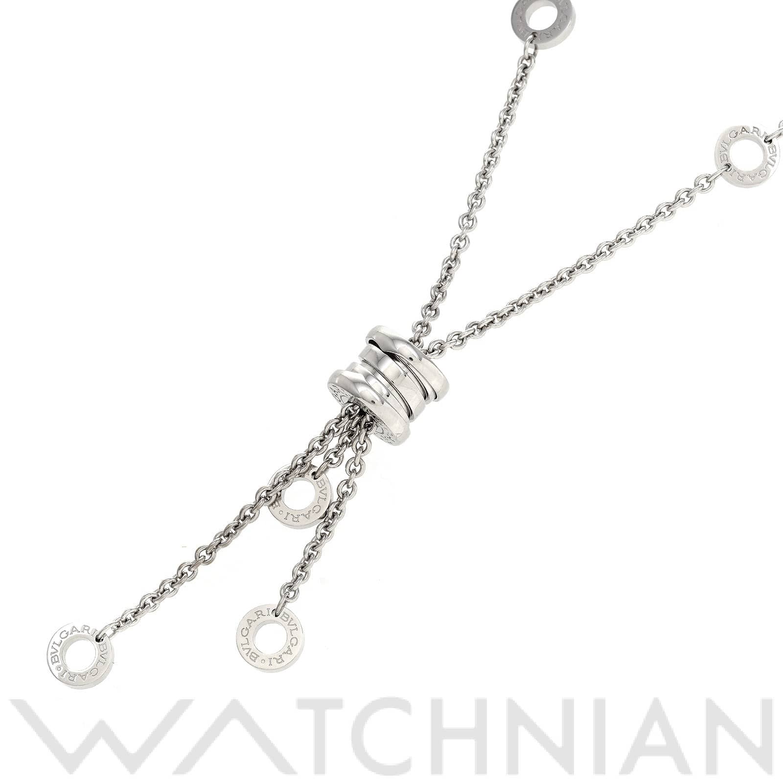 ブルガリ ビーゼロワン エレメント ペンダント ネックレス K18ホワイトゴールド WG レディース ジュエリー 【中古】【jewelry】
