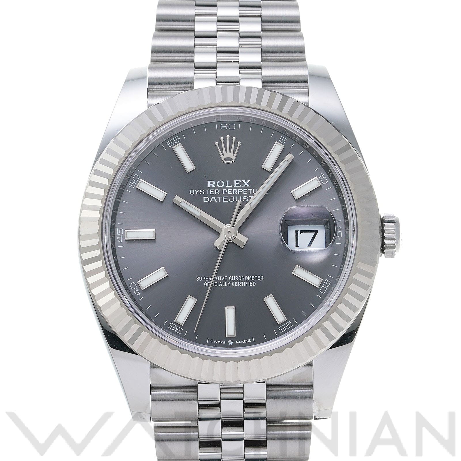 ロレックス デイトジャスト 41 126334 スレートグレー メンズ 時計 【中古】【wristwatch】