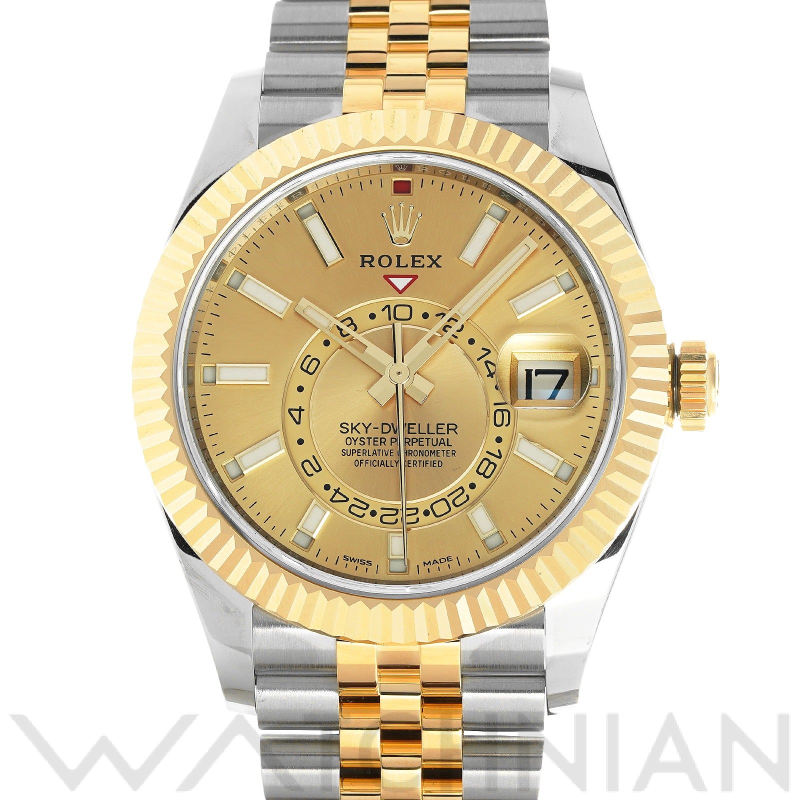 スカイドゥエラー 326933 ランダムシリアル シャンパン ロレックス ROLEX メンズ 【中古】