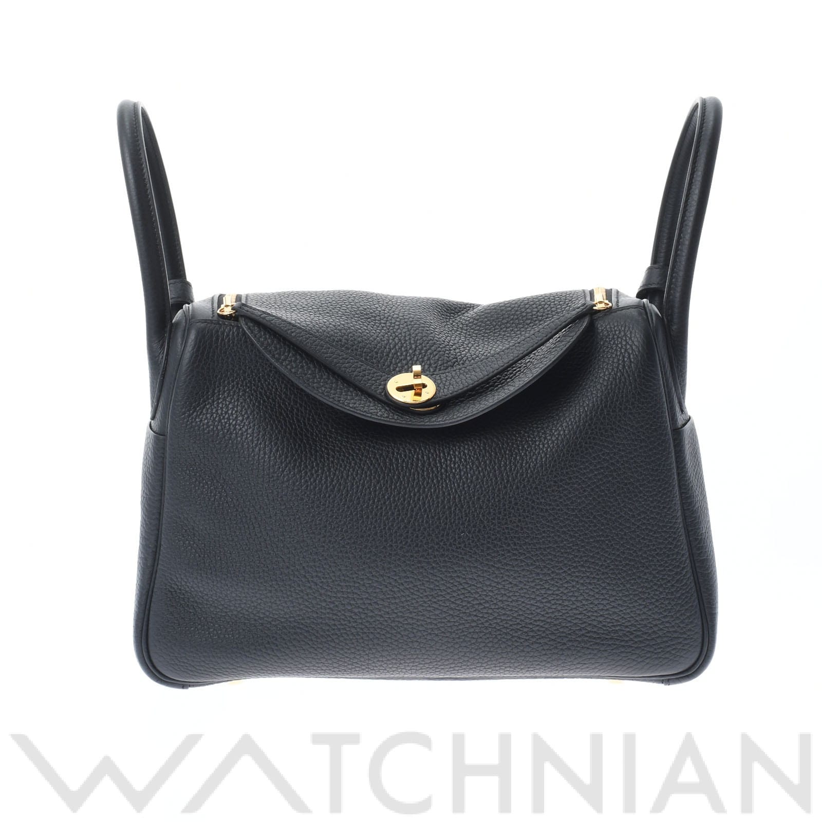 リンディ 30 2WAY ブラック(黒)/ゴールド金具 トリヨンクレマンス HERMES エルメス レディース 【中古】