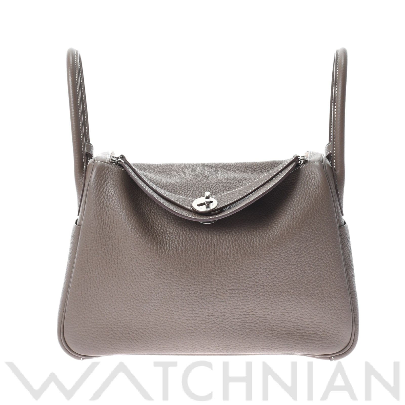 リンディ 30 2WAY エトゥープ/パラジウム金具 トリヨンクレマンス HERMES エルメス レディース 【中古】