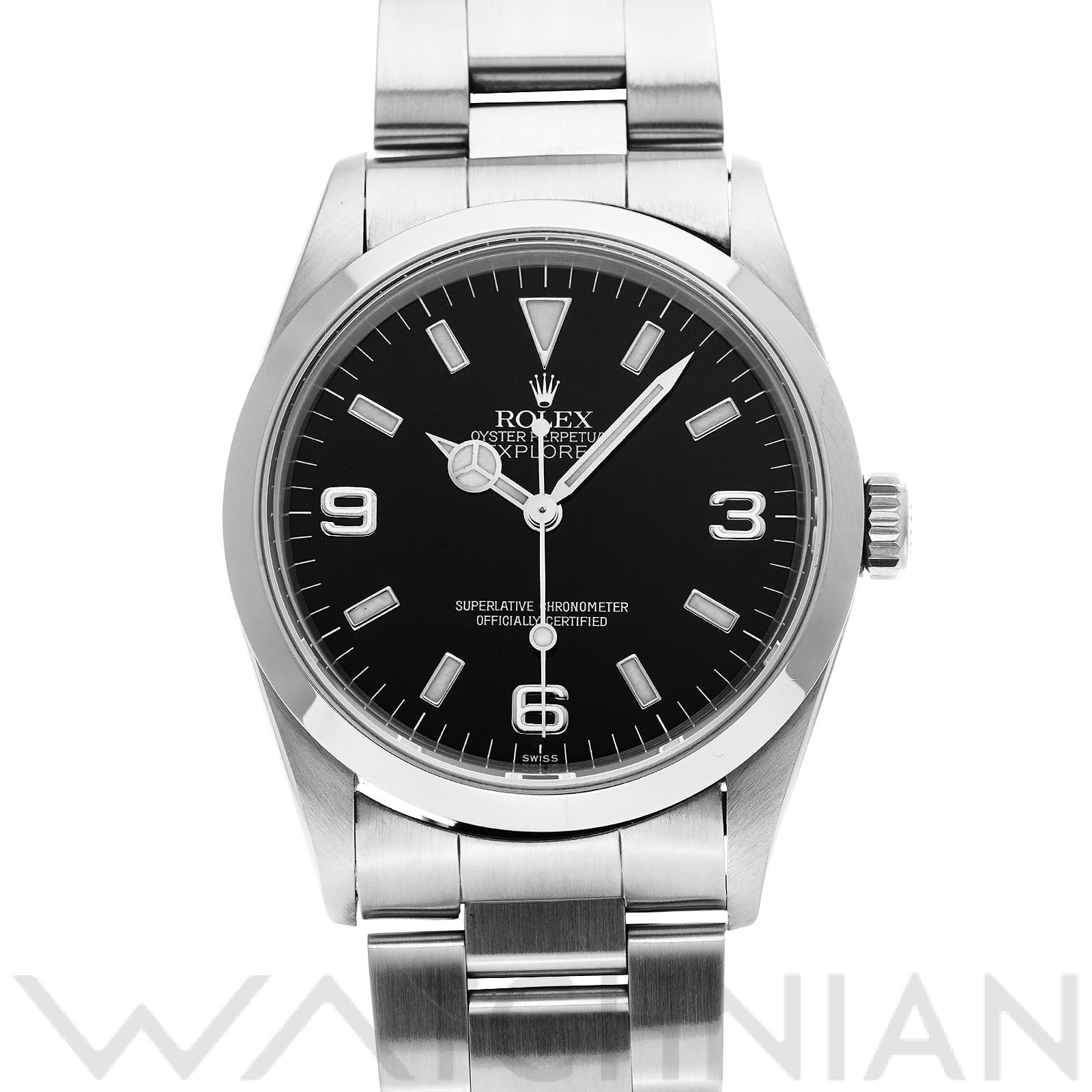 ロレックス エクスプローラー 14270 ブラック メンズ 時計 【中古】【wristwatch】