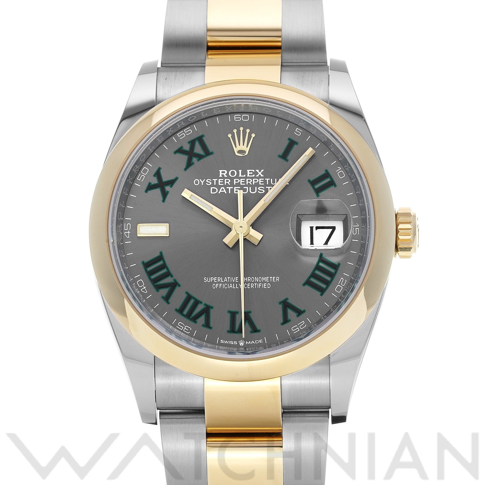 ロレックス デイトジャスト 36 126203 スレート メンズ 時計 【中古】【wristwatch】