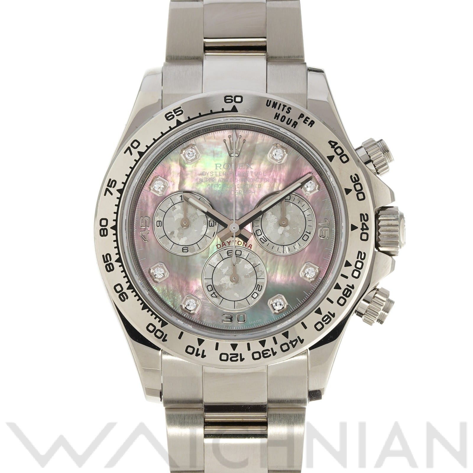 ロレックス コスモグラフ デイトナ 116509NG ブラックシェル/ホワイトゴールドクリスタル/ダイヤモンド メンズ 時計 【中古】【wristwatch】