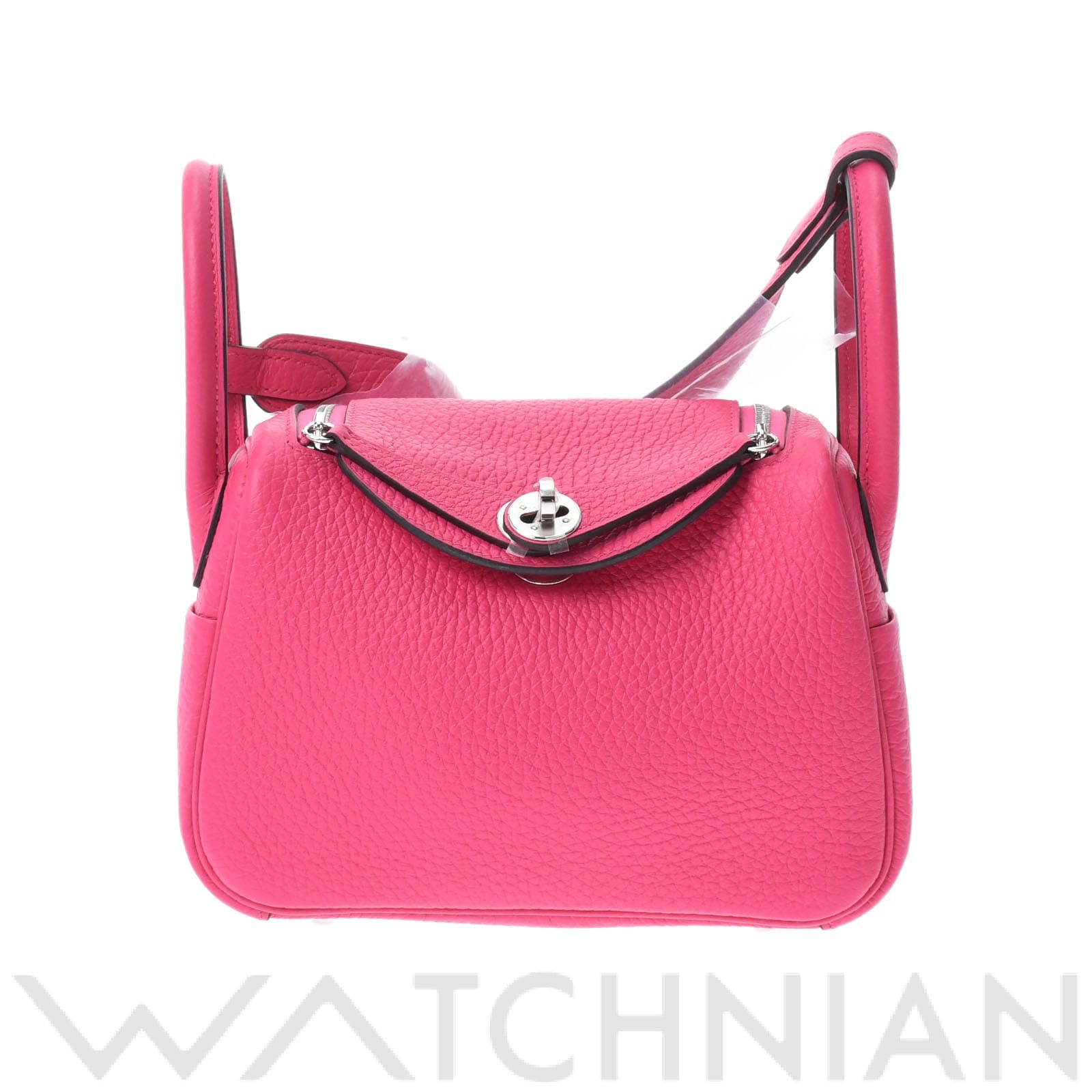 リンディ ミニ 2WAY ローズショッキング/パラジウム金具 トリヨンクレマンス HERMES エルメス レディース 【新品】