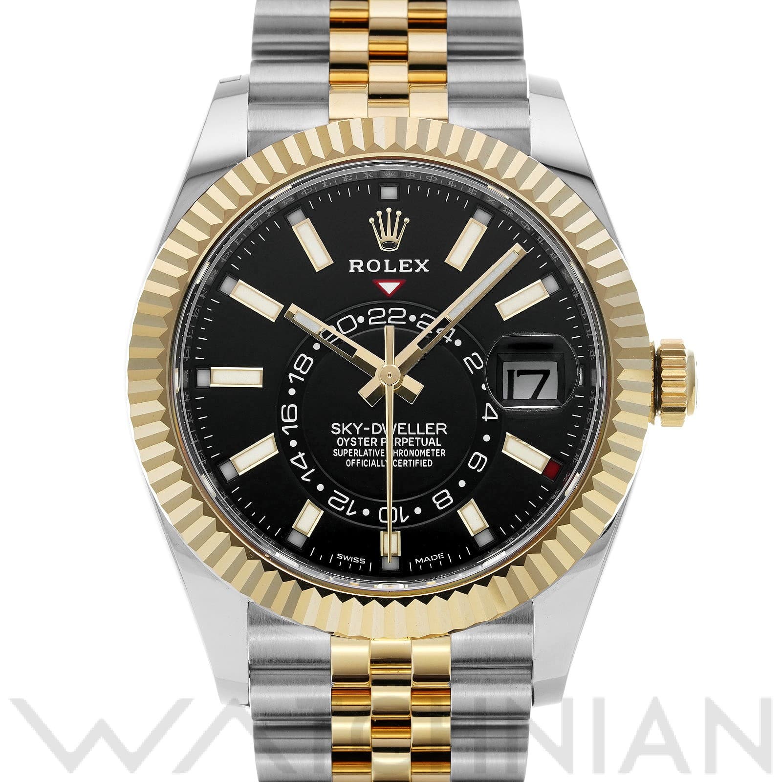 スカイドゥエラー 326933 ランダムシリアル ブライトブラック ロレックス ROLEX メンズ 【中古】