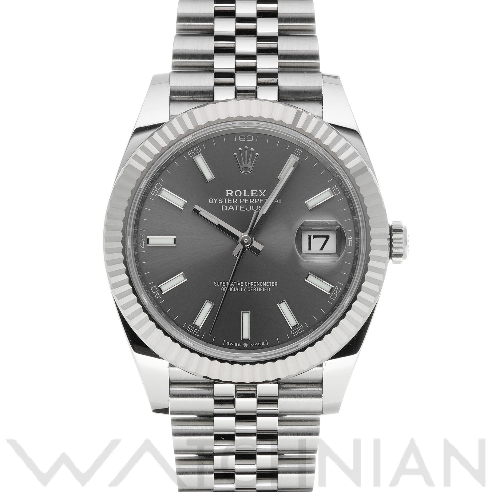 ロレックス デイトジャスト 41 126334 スレート メンズ 時計 【中古】【wristwatch】