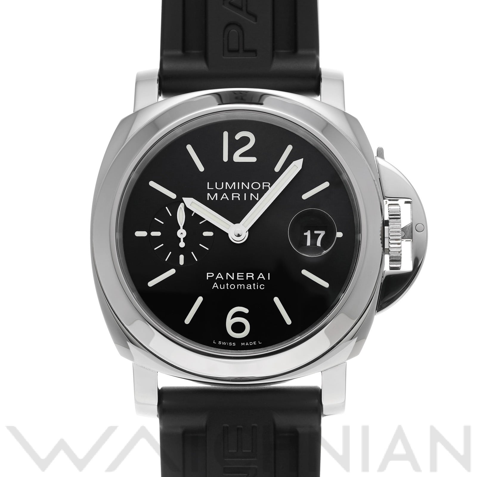 ルミノールマリーナ PAM00104 S番(2016年製造) ブラック パネライ OFFICINE PANERAI メンズ 【中古】