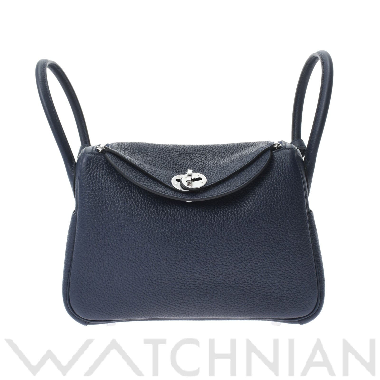 リンディ 26 2WAY ブルーニュイ/パラジウム金具 トリヨンクレマンス HERMES エルメス レディース 【新品】