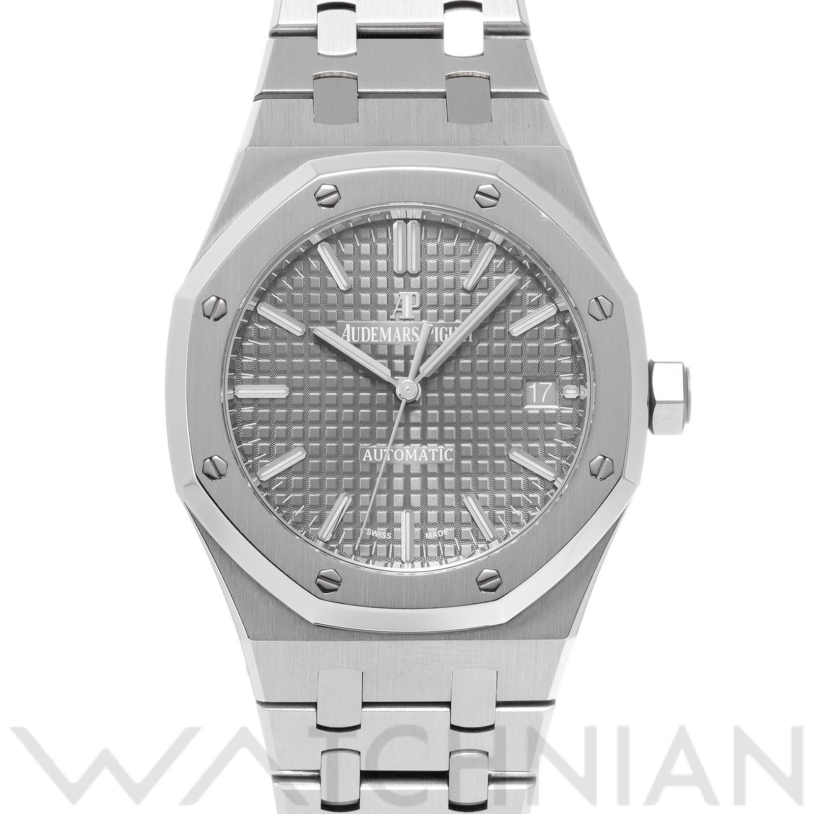 オーデマ ピゲ ロイヤルオーク 15450ST.OO.1256ST.02 グレー ユニセックス 時計 【中古】【wristwatch】