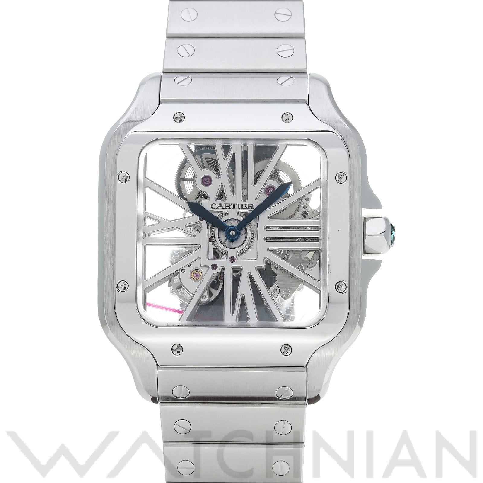 カルティエ / CARTIER サントス ドゥ カルティエ スケルトン LM WHSA0007 スケルトン メンズ 時計 【中古】【wristwatch】