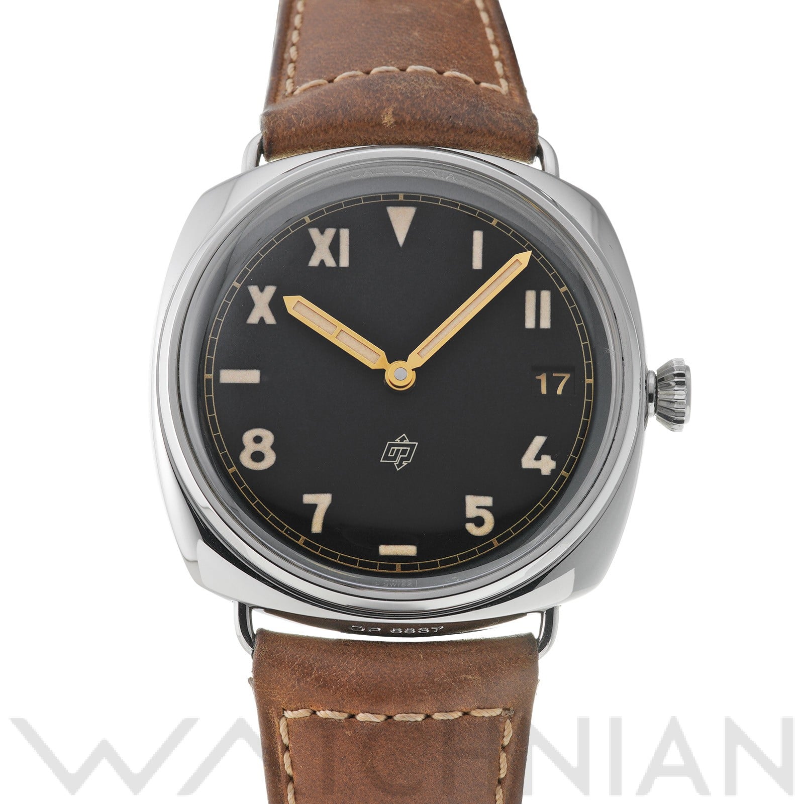 ラジオミール カリフォルニア 3デイズ アッチャイオ PAM00424 P番(2013年製造) ブラック パネライ OFFICINE PANERAI メンズ 【中古】