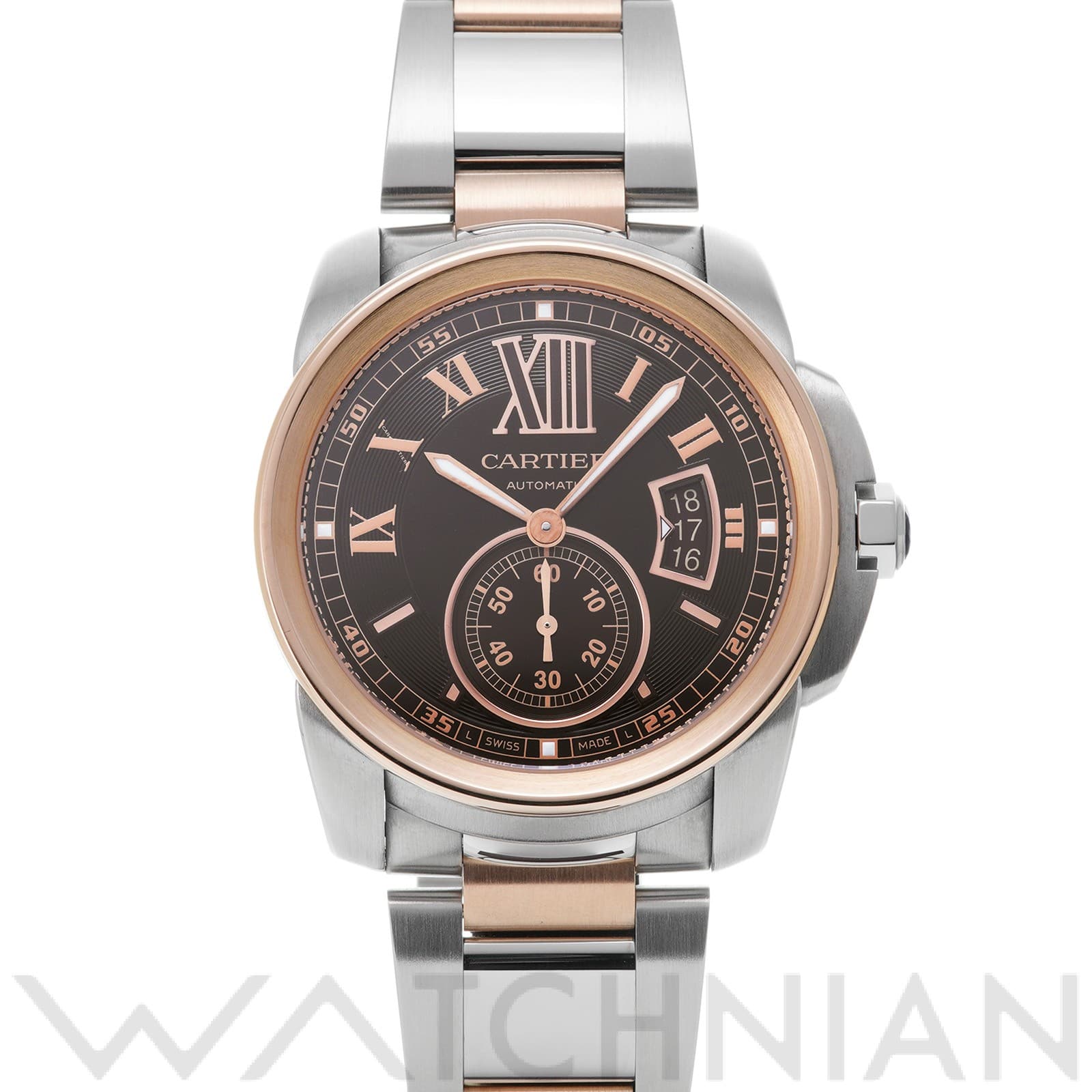 カルティエ / CARTIER カリブル ドゥ カルティエ W7100050 ブラウン メンズ 時計 【中古】【wristwatch】