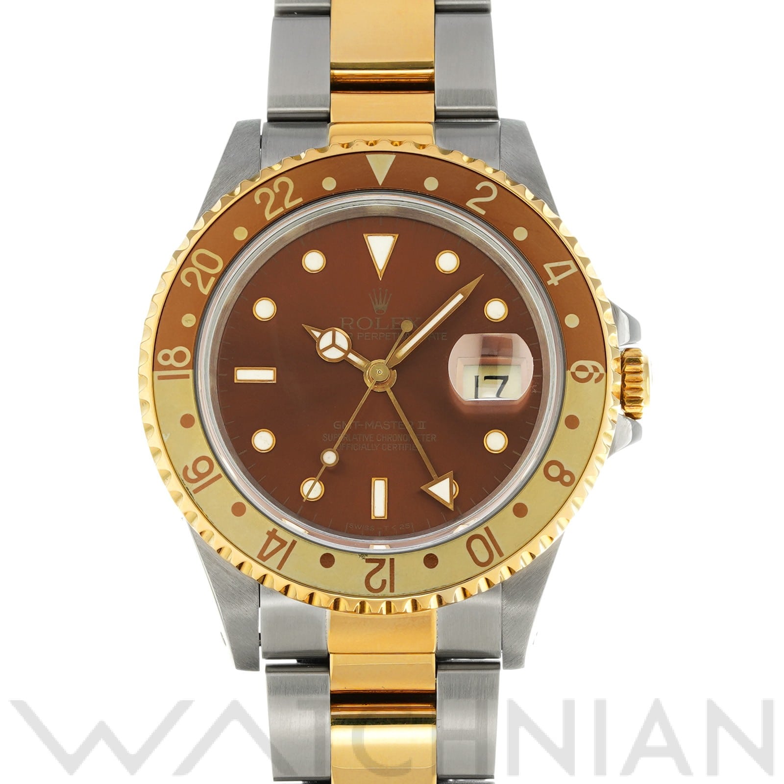 ロレックス GMTマスターII 16713 ブラウン メンズ 時計 【中古】【wristwatch】