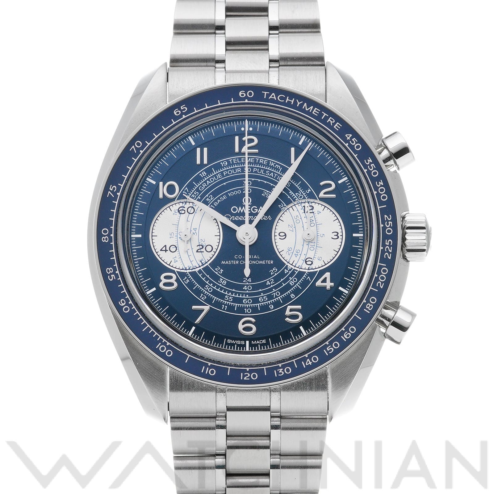 オメガ / OMEGA スピードマスター クロノスコープ コーアクシャル マスタークロノメーター 329.30.43.51.03.001 ブルー/シルバー メンズ 時計 【中古】【wristwatch】