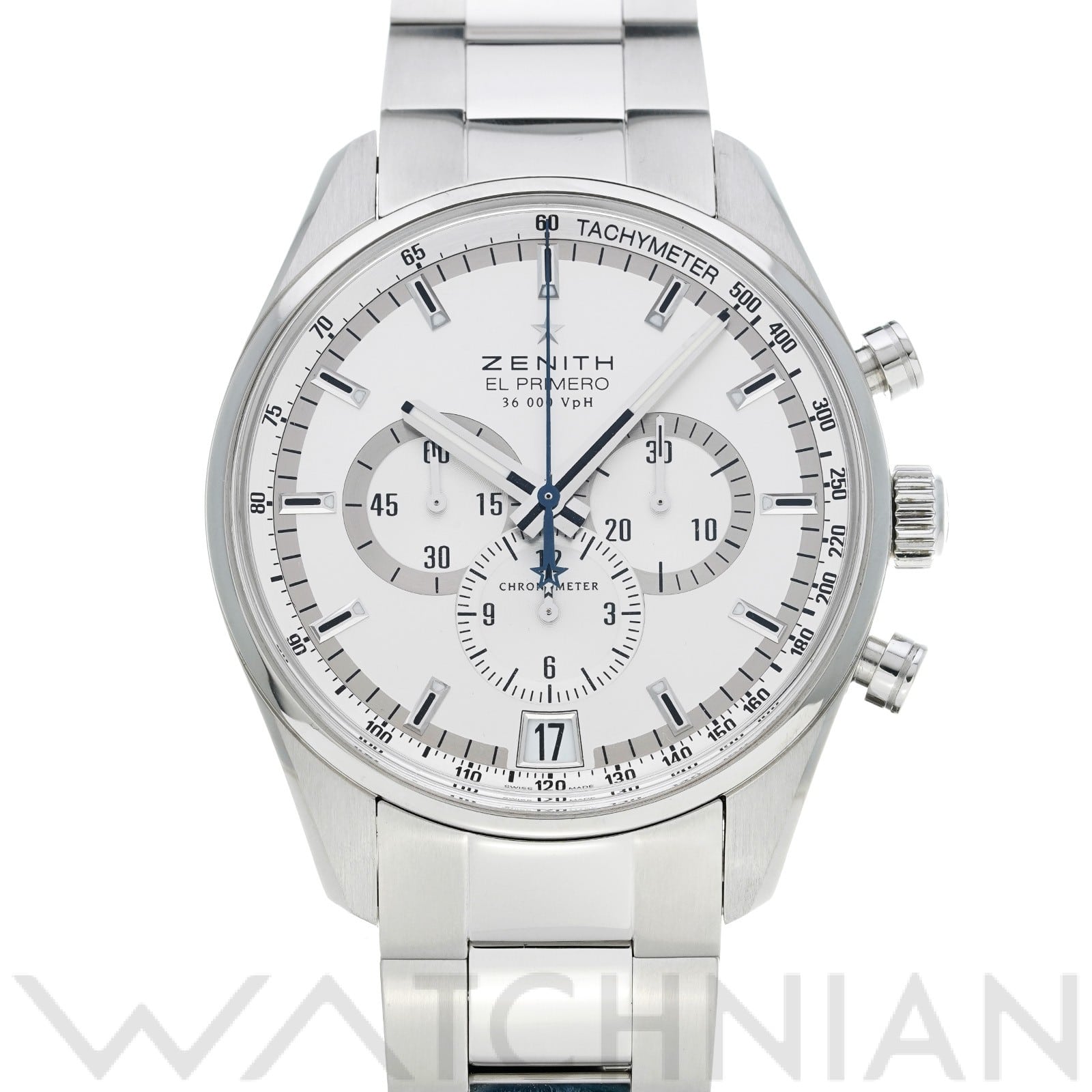 ゼニス エル・プリメロ 36000VpH 03.2040.400/01.M2040 シルバー メンズ 時計 【中古】【wristwatch】